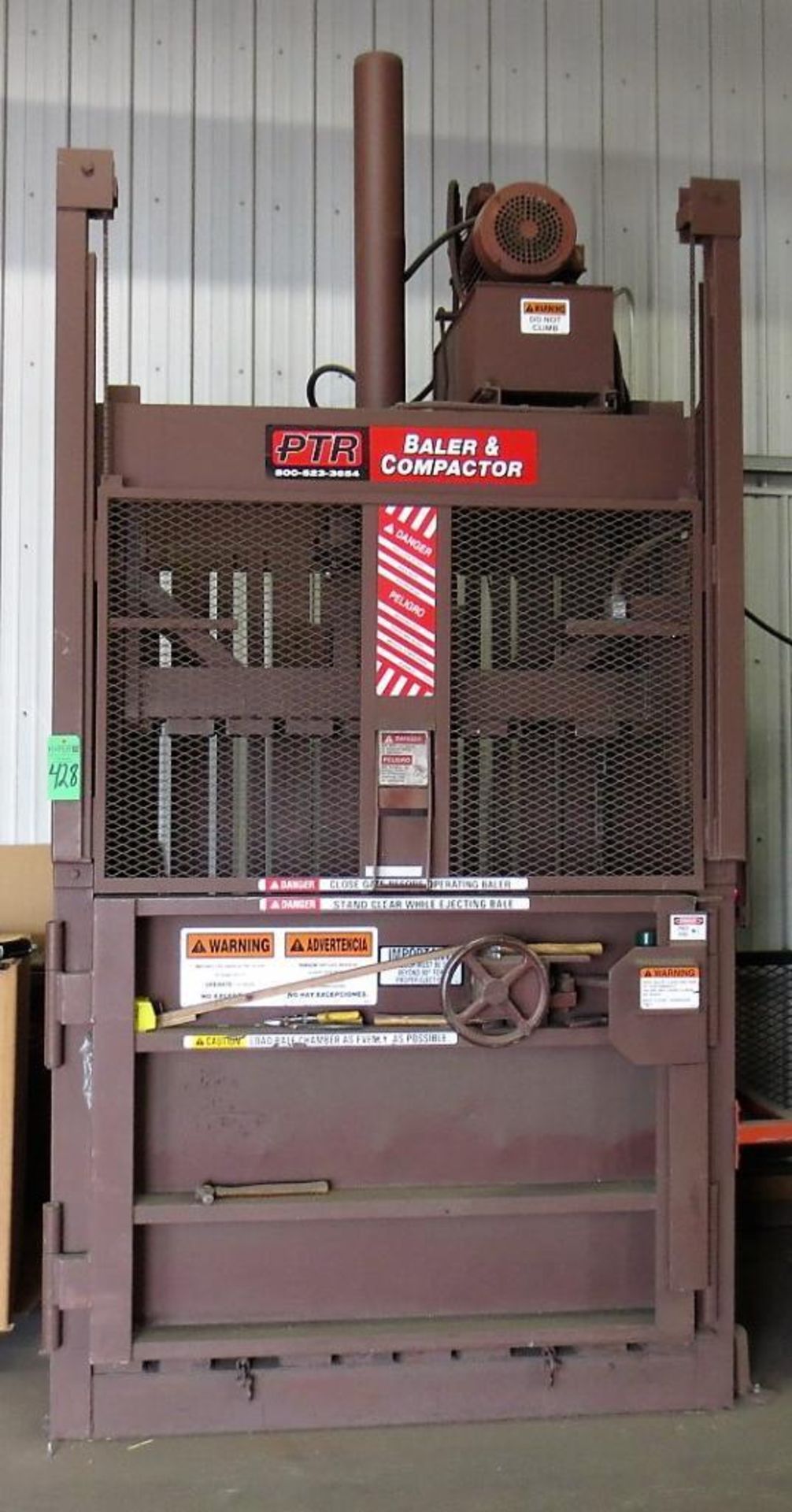 PTR 26" x 60" Hydraulic Vertical Baler S/N 80K-6512.L