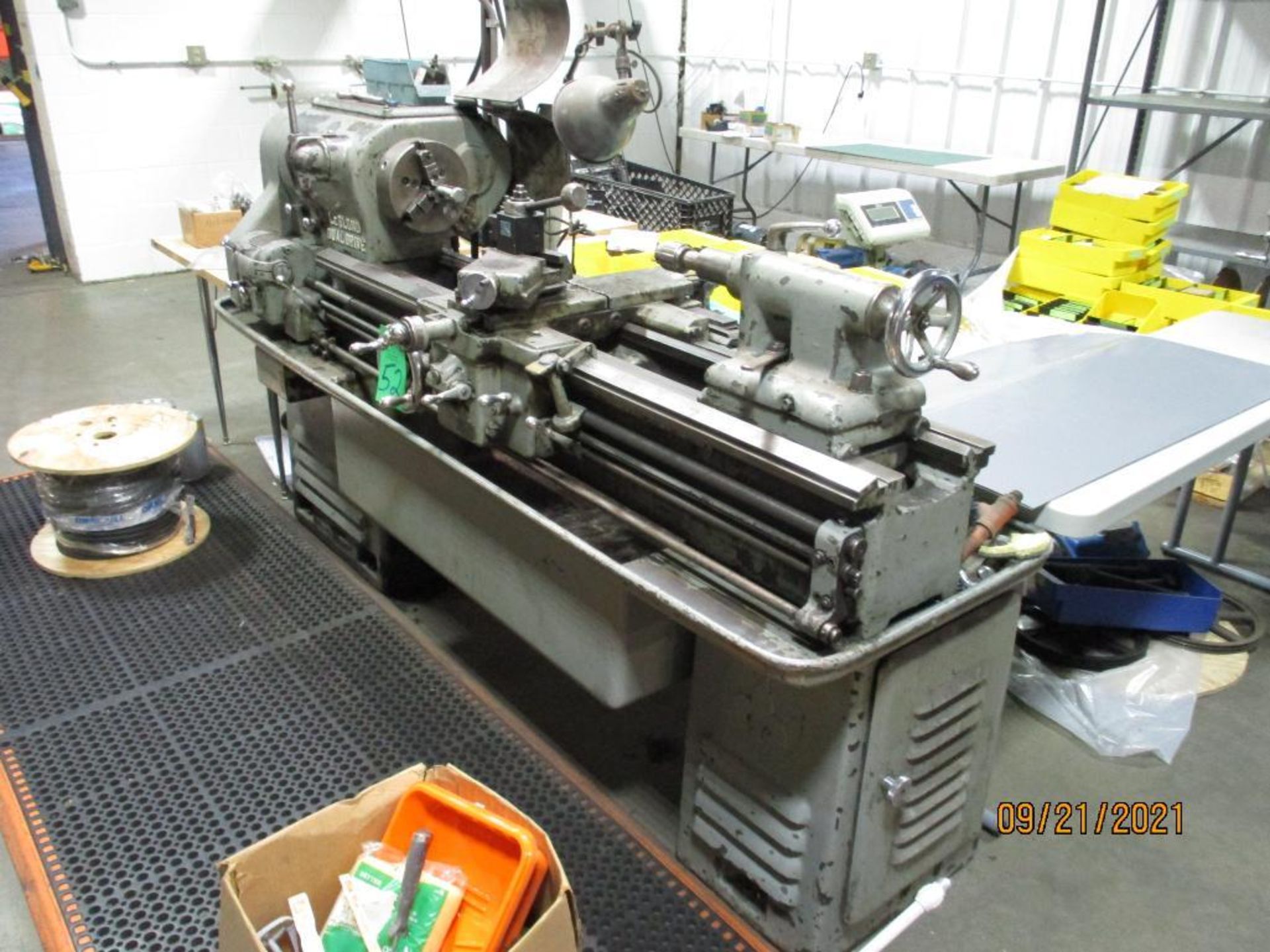 LeBlond 15" x 40" Dual Drive Lathe S/N HC1590, 15" Swing Over Bed, 7.5" Half Swing, 40" Between Cent - Image 3 of 7