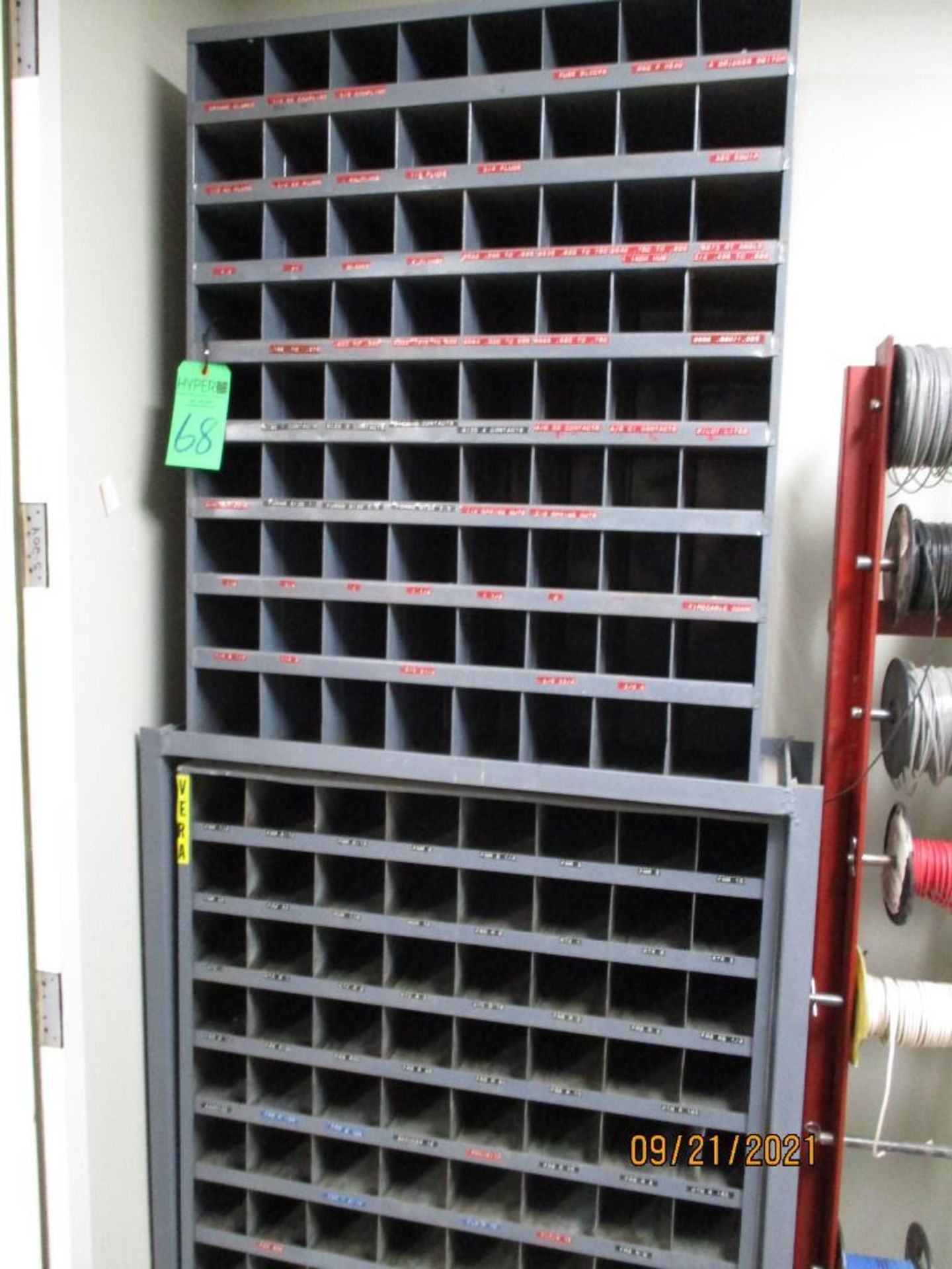 (2) 72-Section Parts Storage Systems