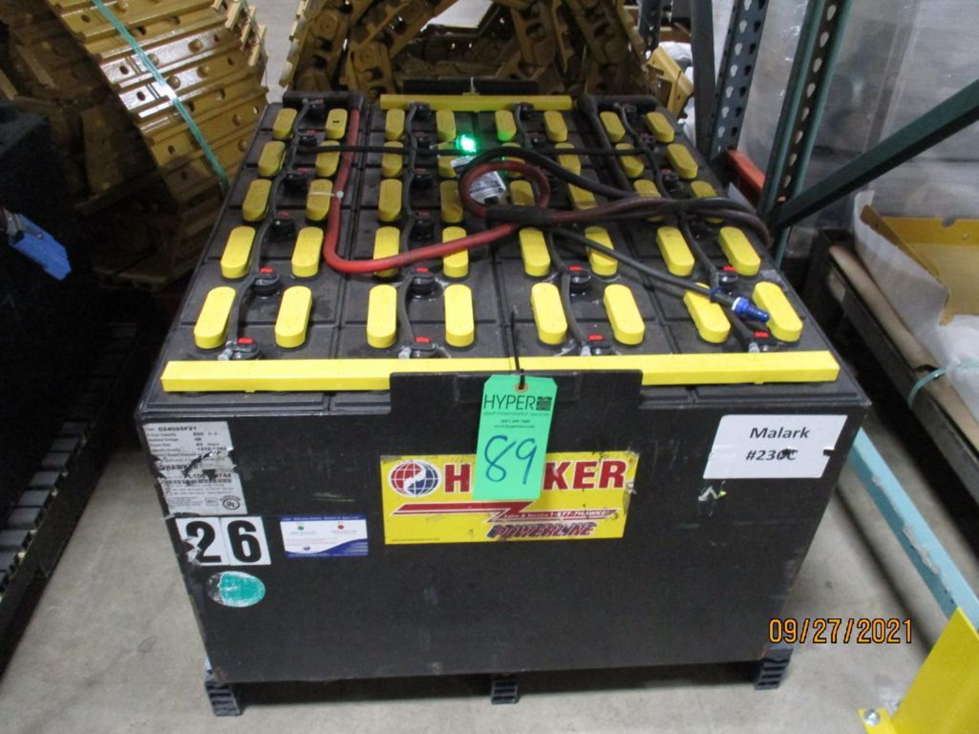 Hawker 48-Volt Forklift Battery