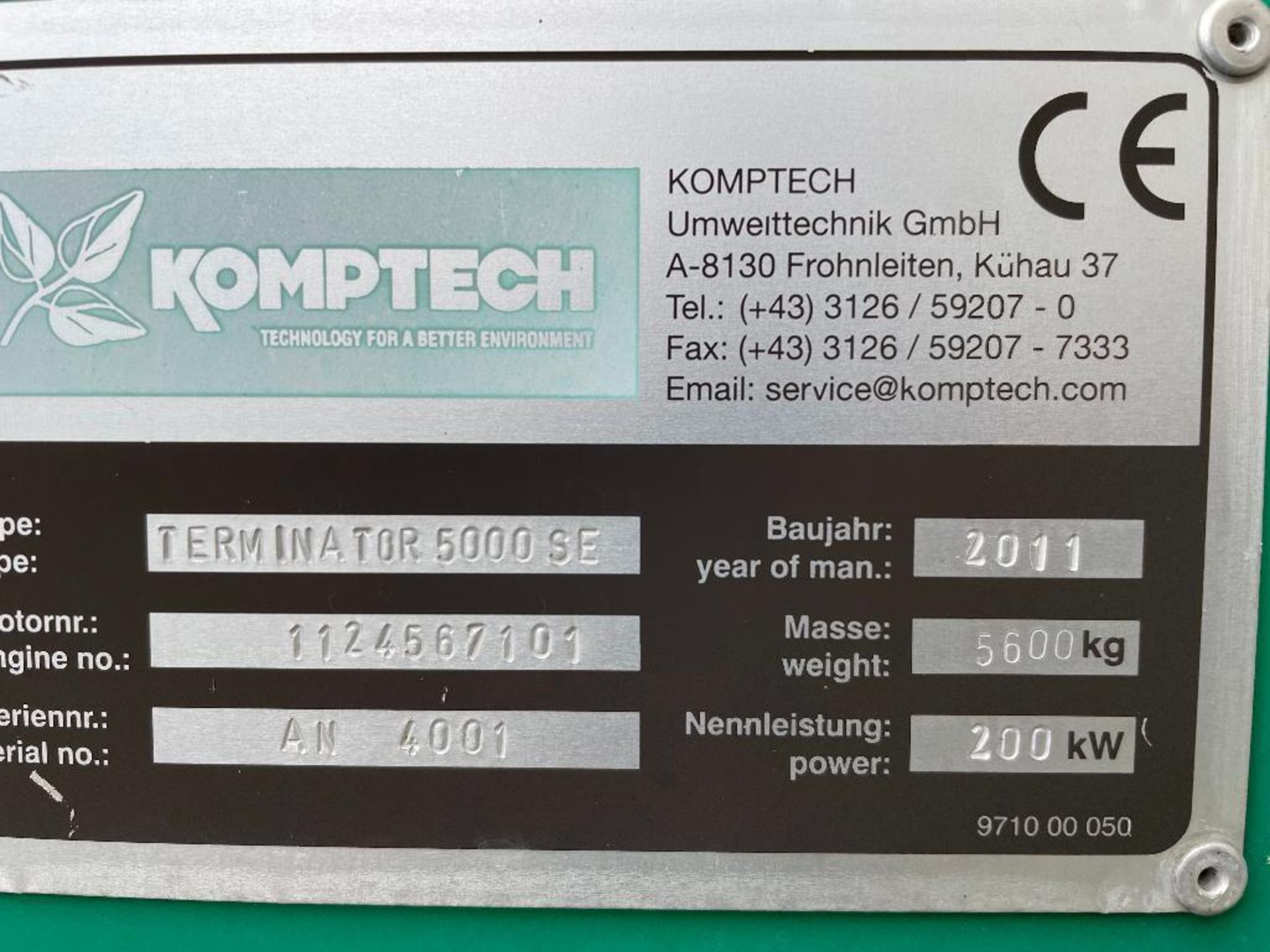 Komptech Terminator 5000SE Electric Shredder - Image 22 of 23