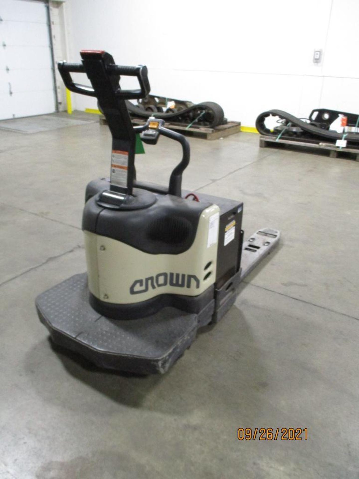 Crown 6,000-LBS. Capacity Model PE4000-60 4000-Series Electric "Walkie Rider" Pallet Lift S/N: 6A242 - Image 2 of 5