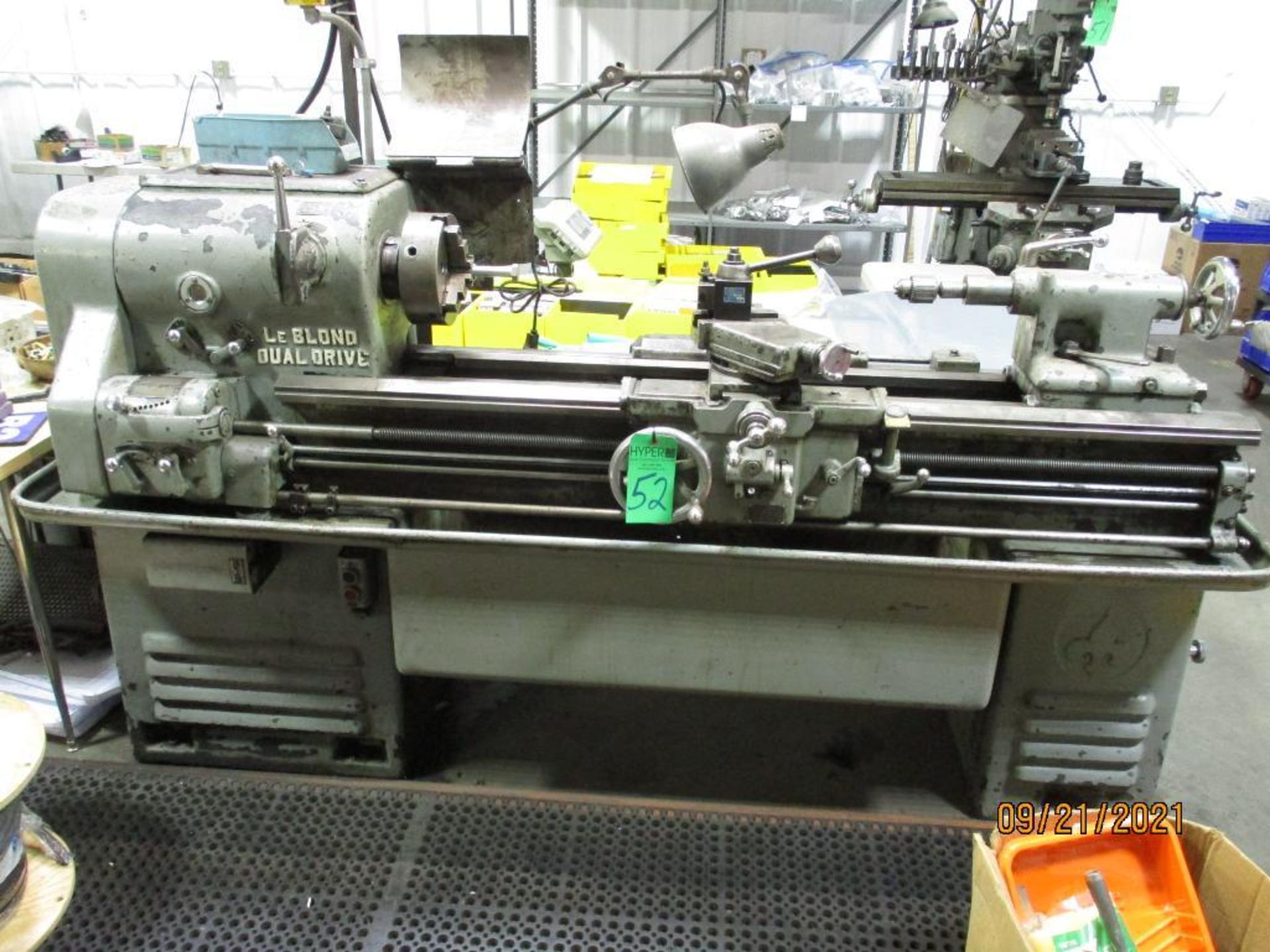 LeBlond 15" x 40" Dual Drive Lathe S/N HC1590, 15" Swing Over Bed, 7.5" Half Swing, 40" Between Cent