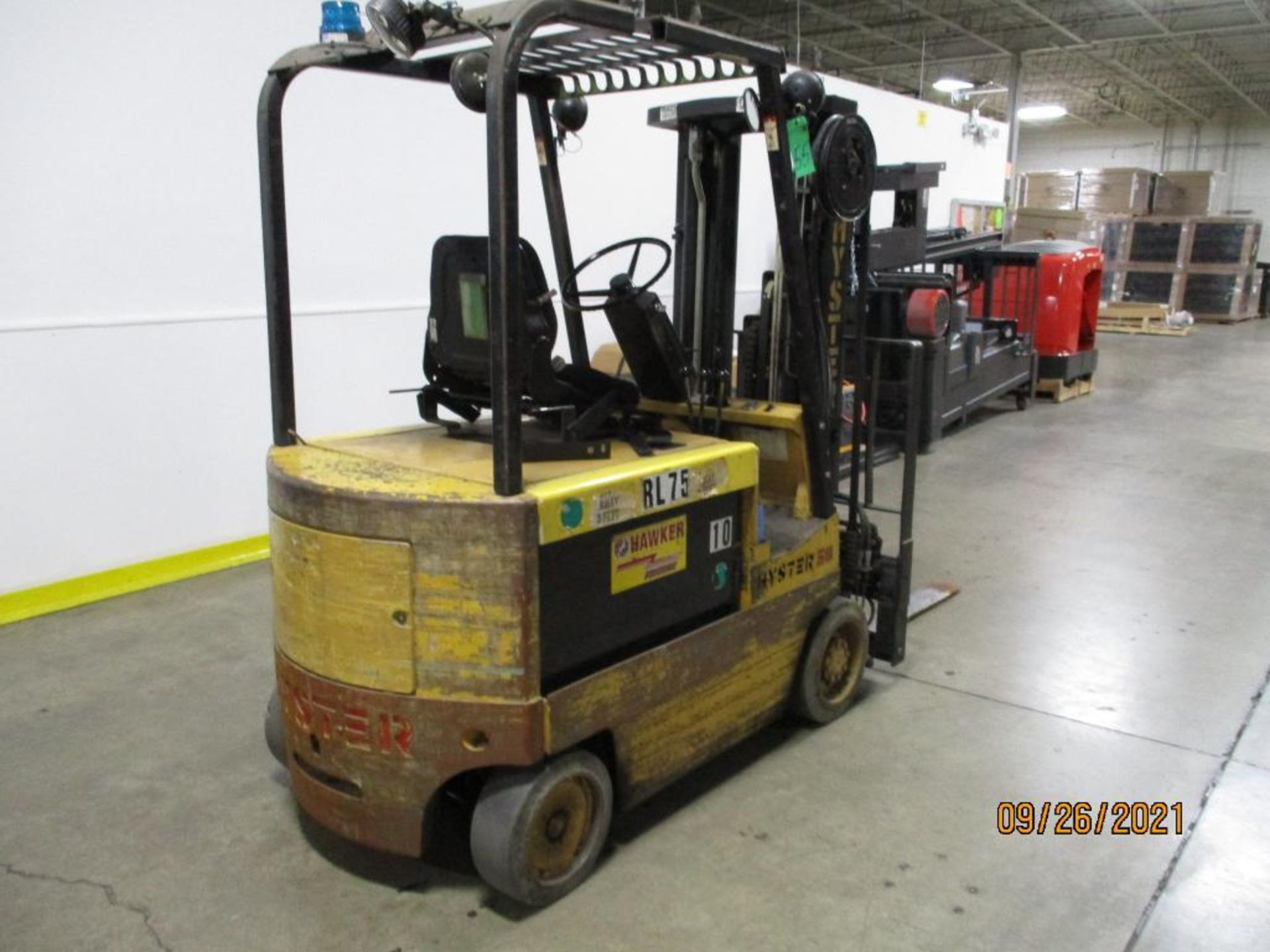 Hyster 5,350-LBS. Capacity Model E50XL-33 Electric Forklift Truck S/N: C108V07842J, Triple Mast, Aut - Image 2 of 6