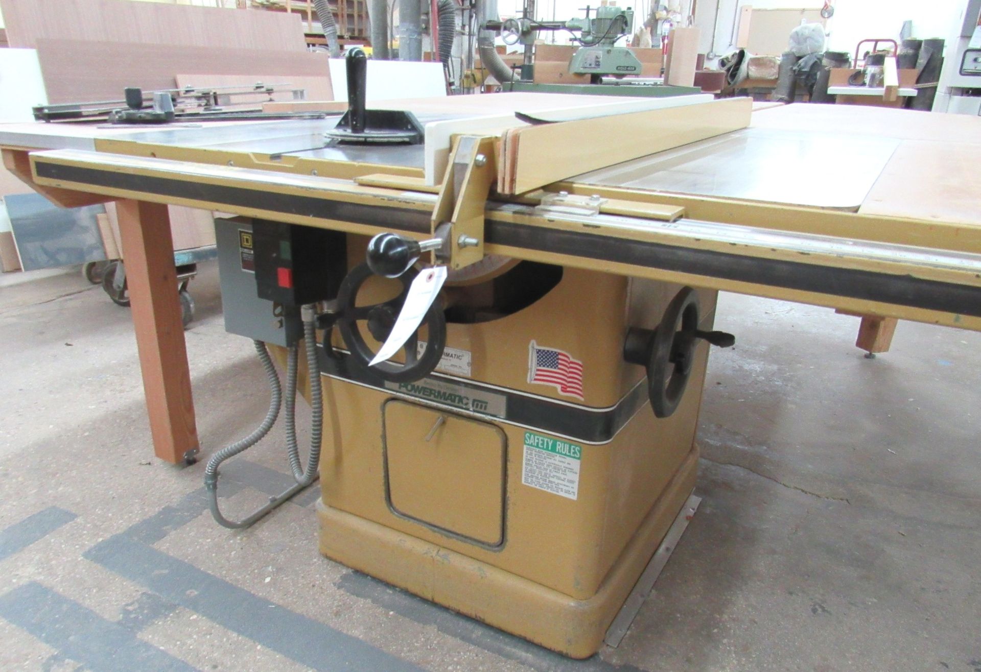 Powermatic 12"/14" Mod.72A Tilting Arbor Table Saw - S/N 9972044 (New 1999) - Image 2 of 6