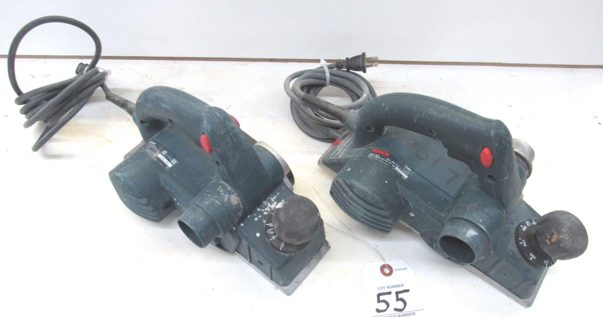 (2) Bosch Mod.1594 & PL1682 3-1/4" Power Wood Planer