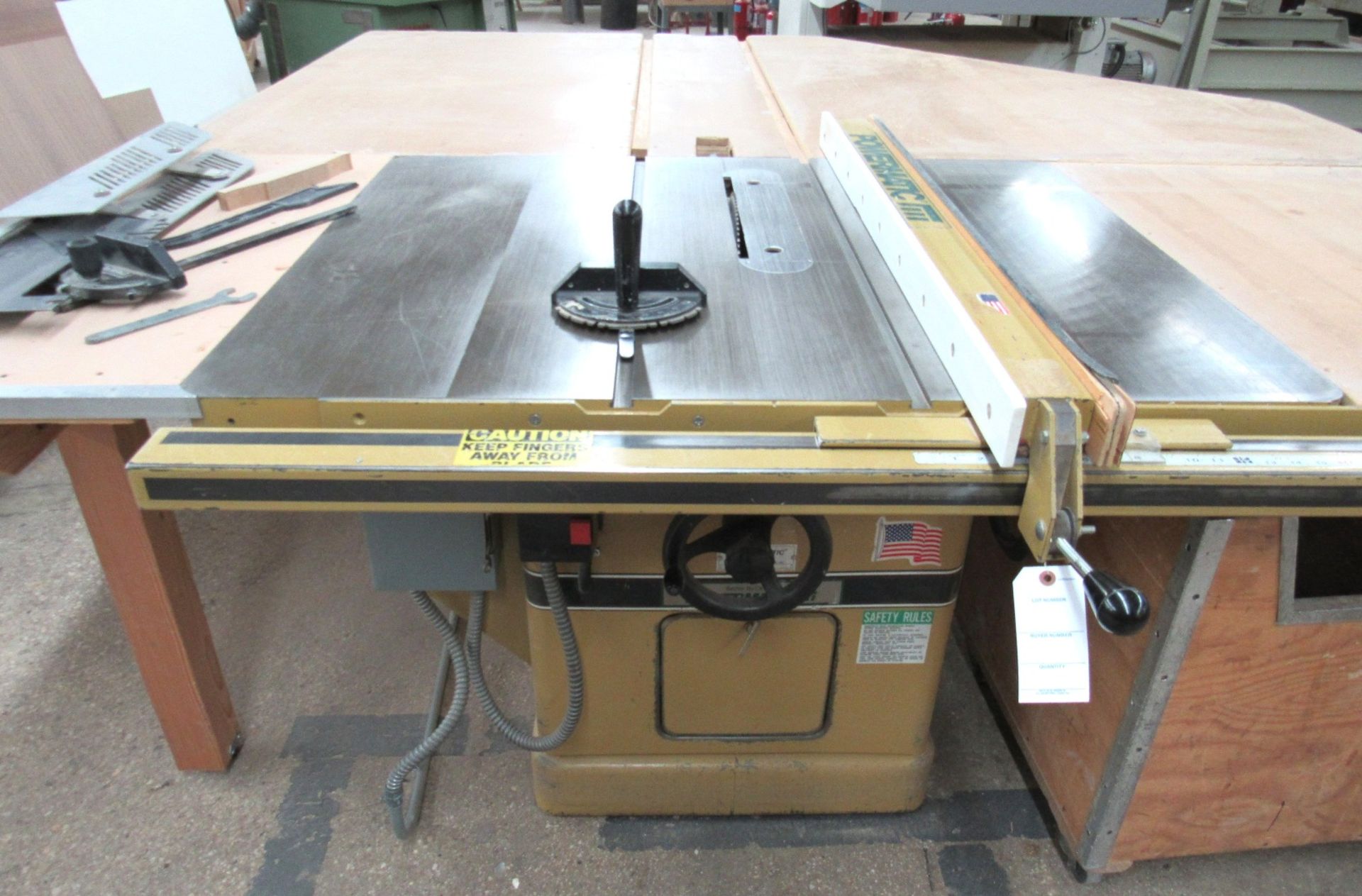 Powermatic 12"/14" Mod.72A Tilting Arbor Table Saw - S/N 9972044 (New 1999) - Image 5 of 6