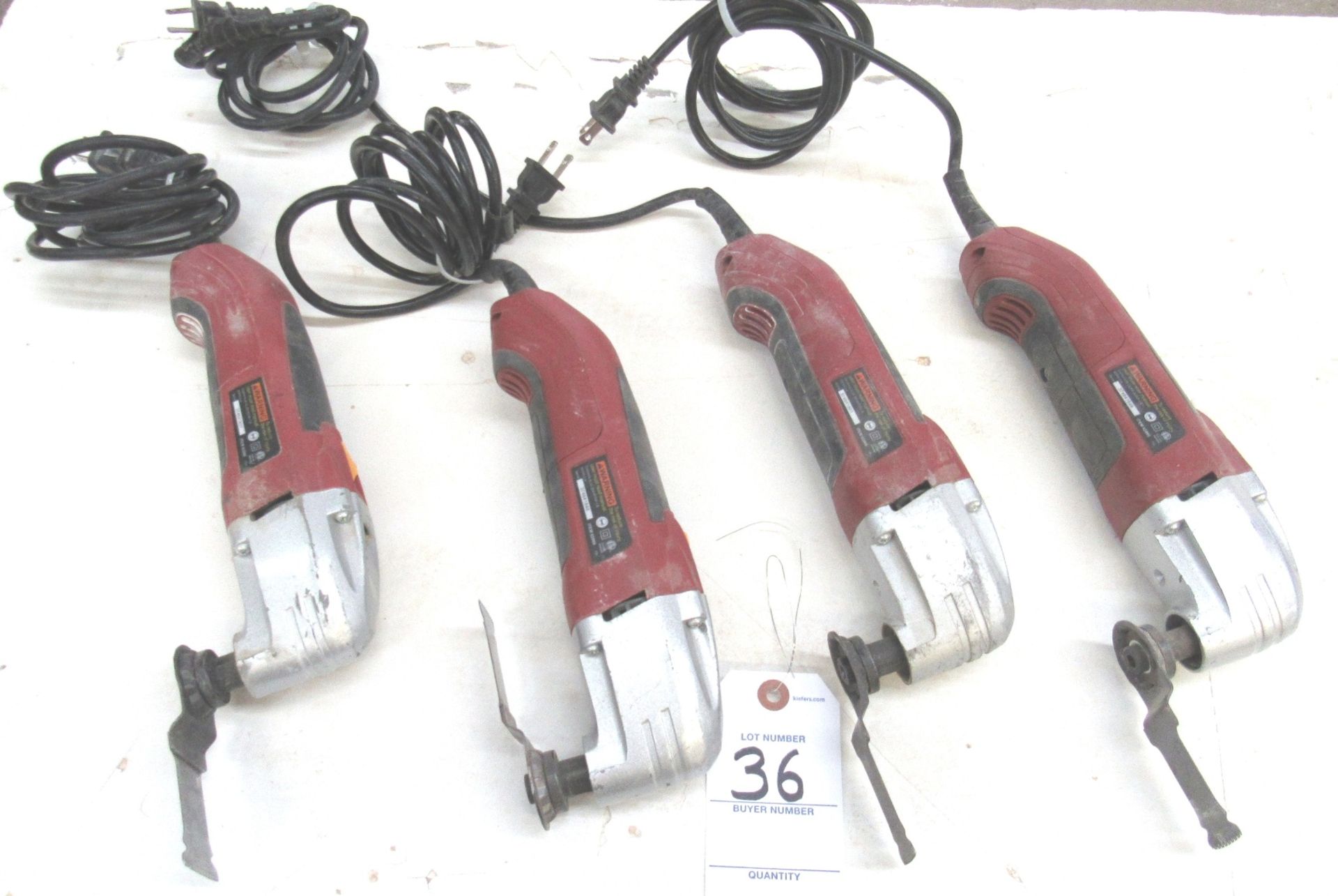 (4) Chicago Electric 21,000 RPM Osillating MultiFunction Power Tool