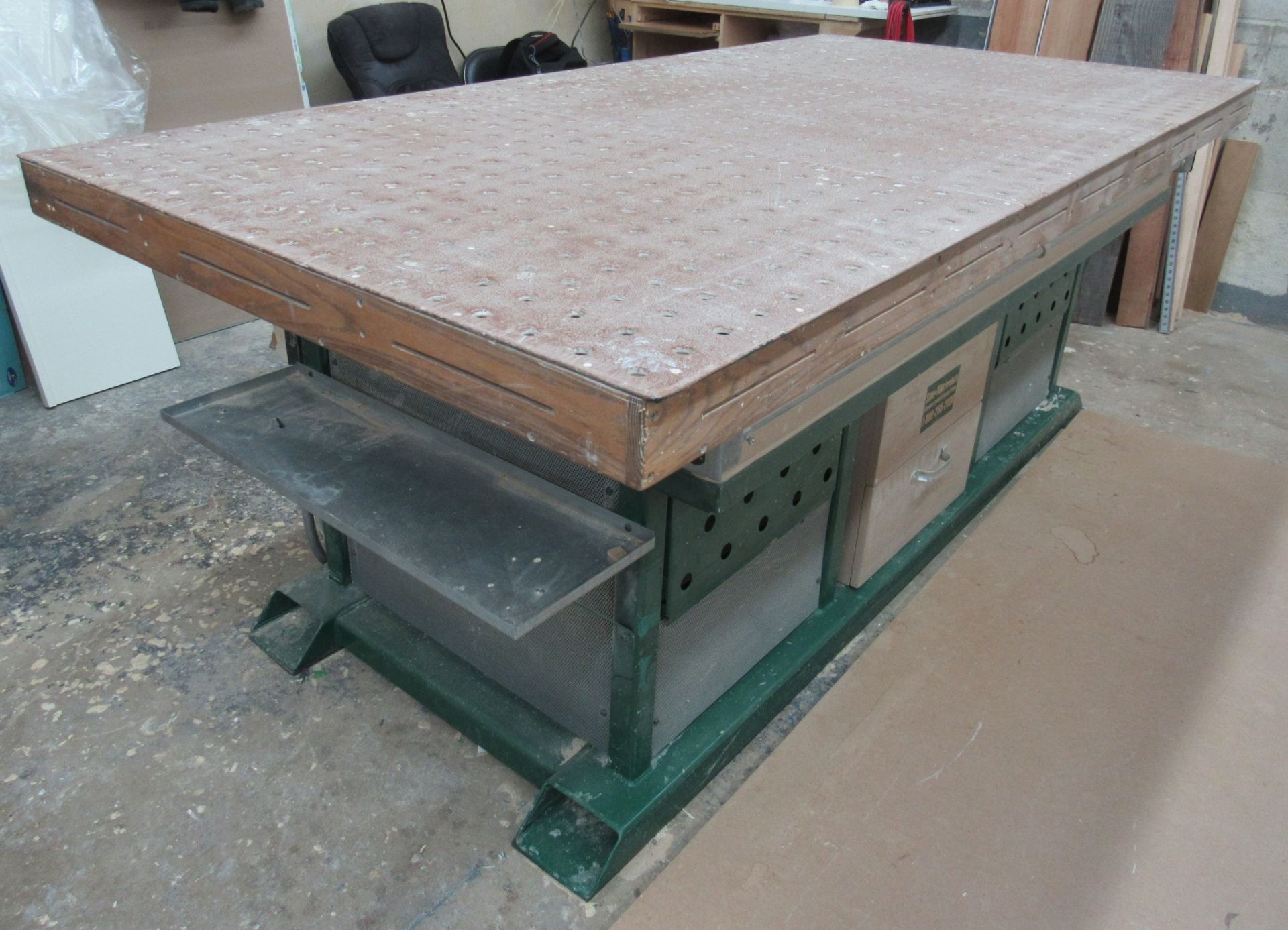 Sand Pro Mod.DL9648 Downdraft Sanding Station - New 2008, 96" x 48" Table Size, 36" Table Height, ( - Image 4 of 5