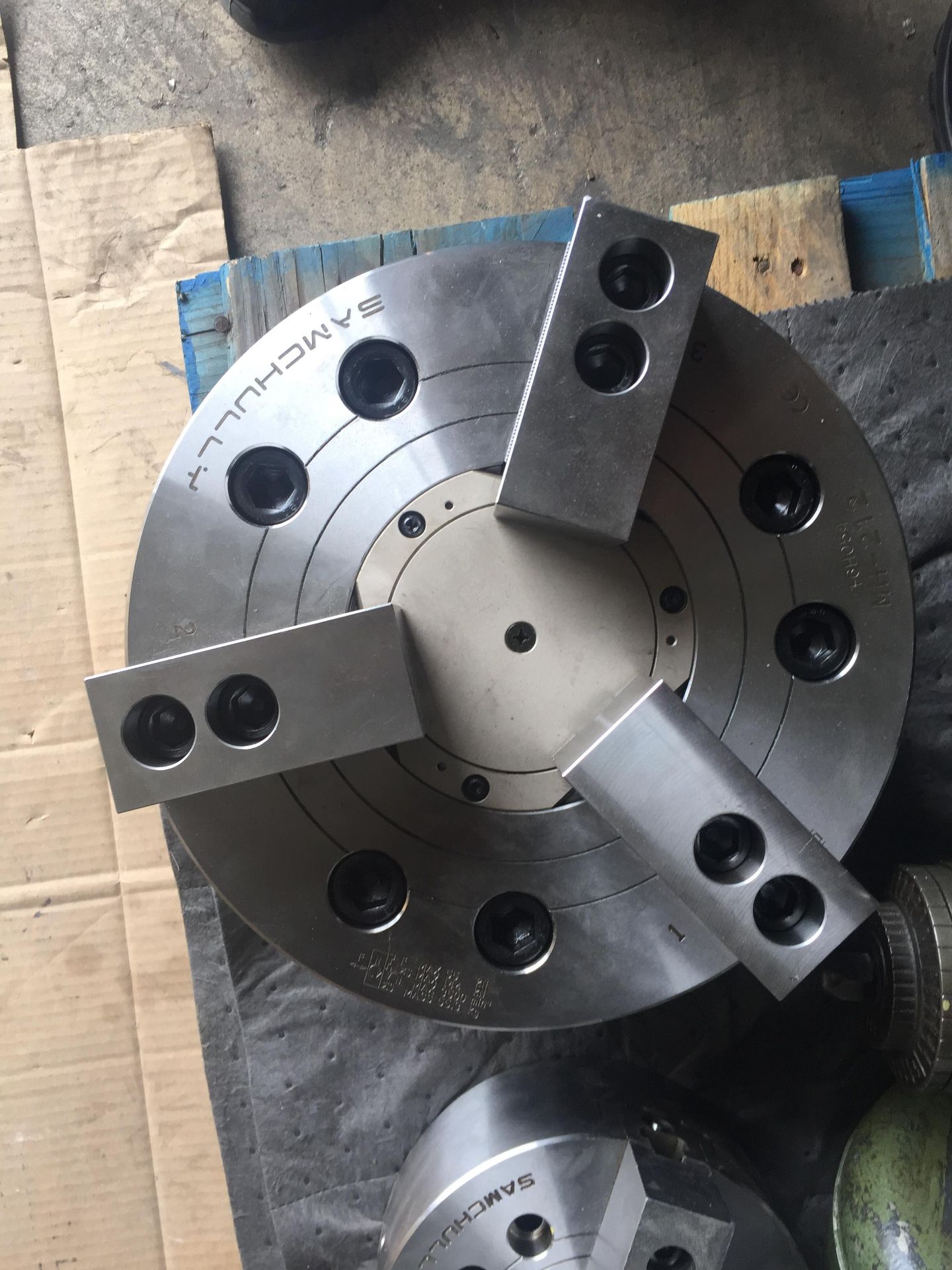 New Samchully MH-212 CNC High Speed Open Center 3-Jaw Chuck