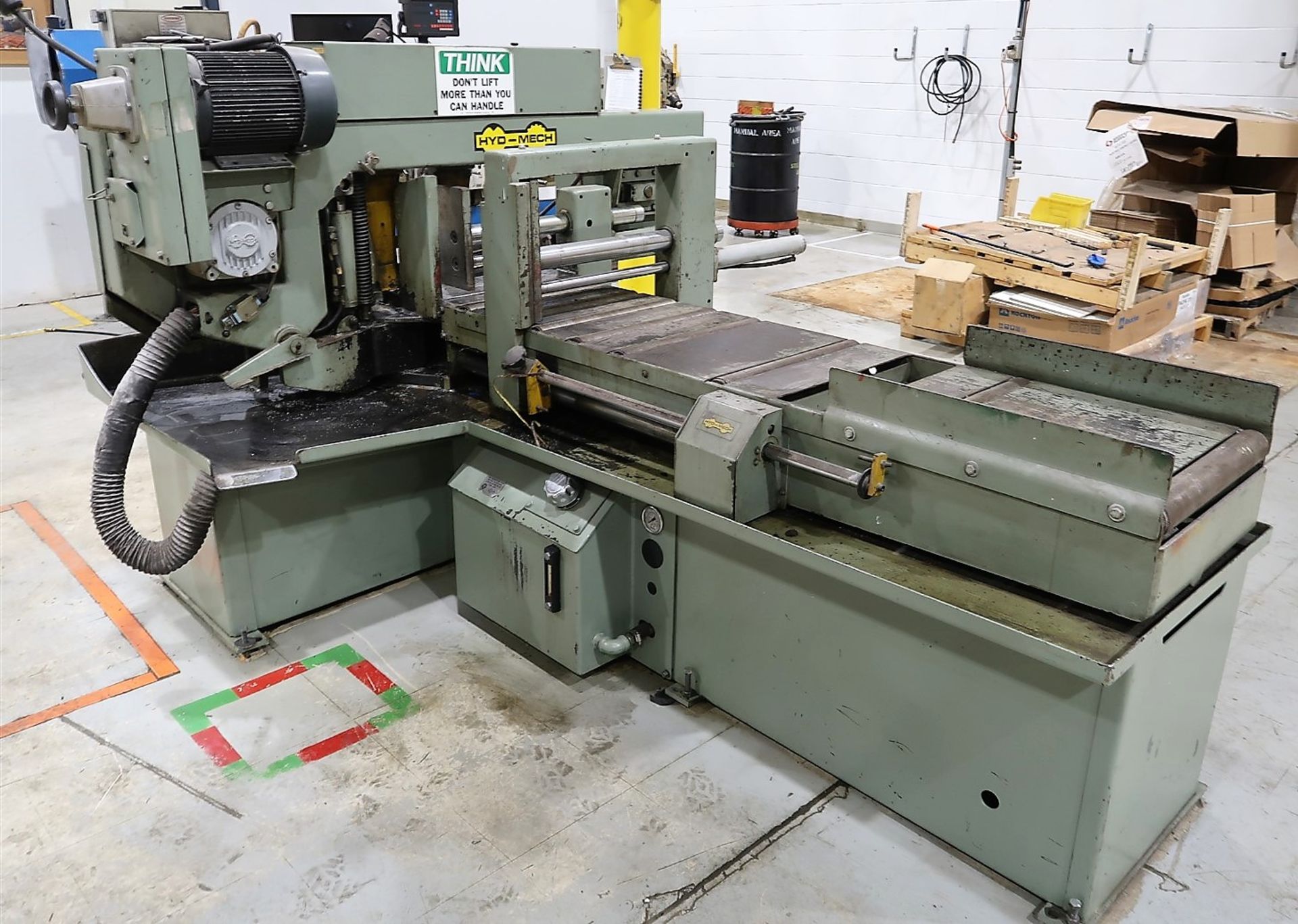 HYD-MECH S-20A AUTOMATIC HORIZONTAL BANDSAW, 20 IN. X 20 IN. CAPACITY, 20 IN. ROUNDS, AUTO FEED - Image 9 of 10