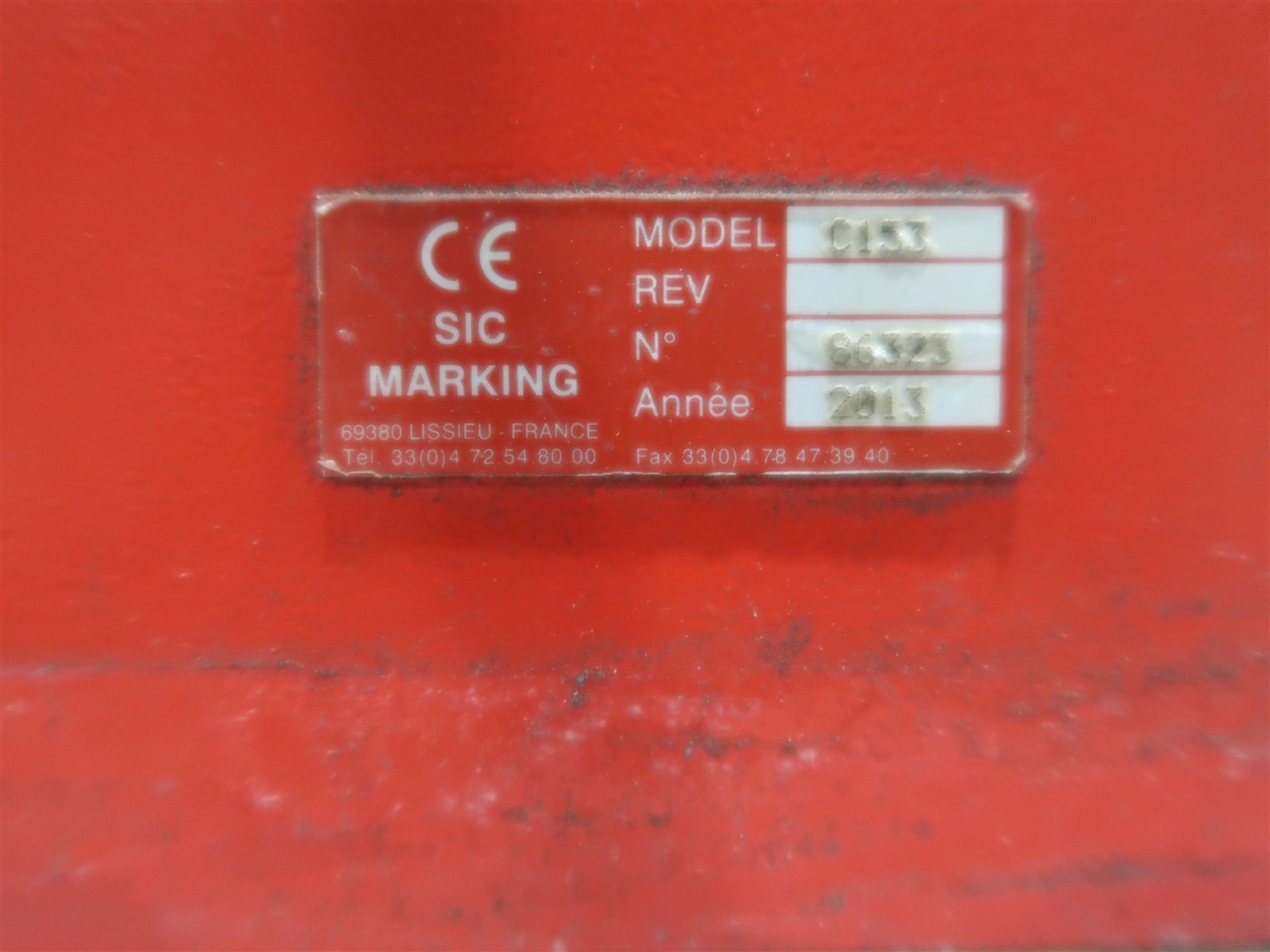 2014 SIC MARKING DOT PEEN BENCH TOP MARKING MACHINE MODEL C153 s/n 86323 - Image 4 of 4