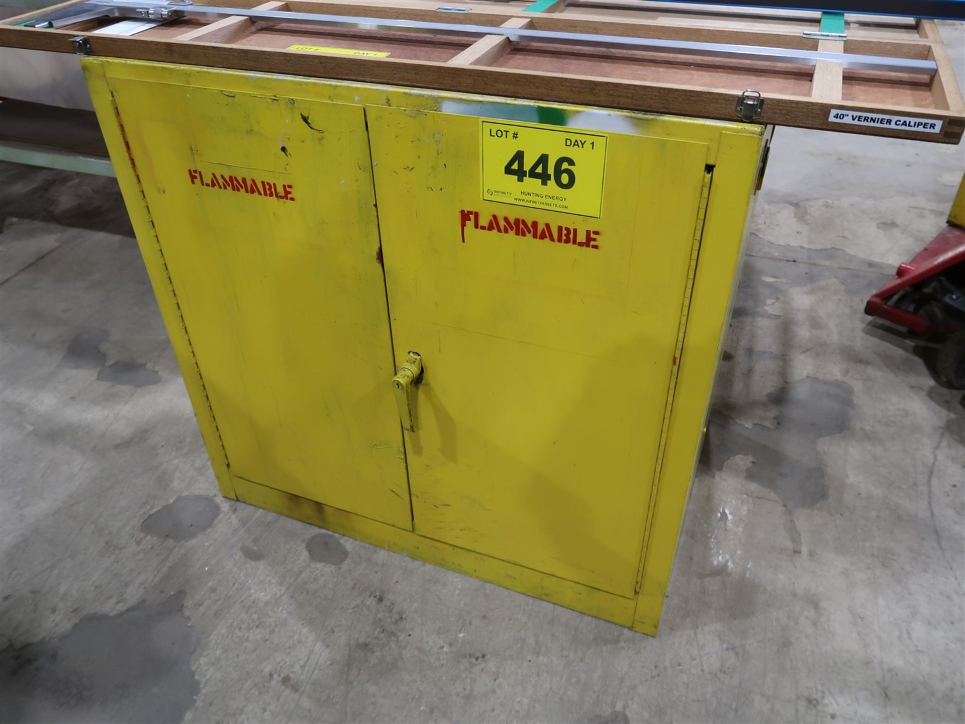 YELLOW FLAMMABLE PAINT CABINET