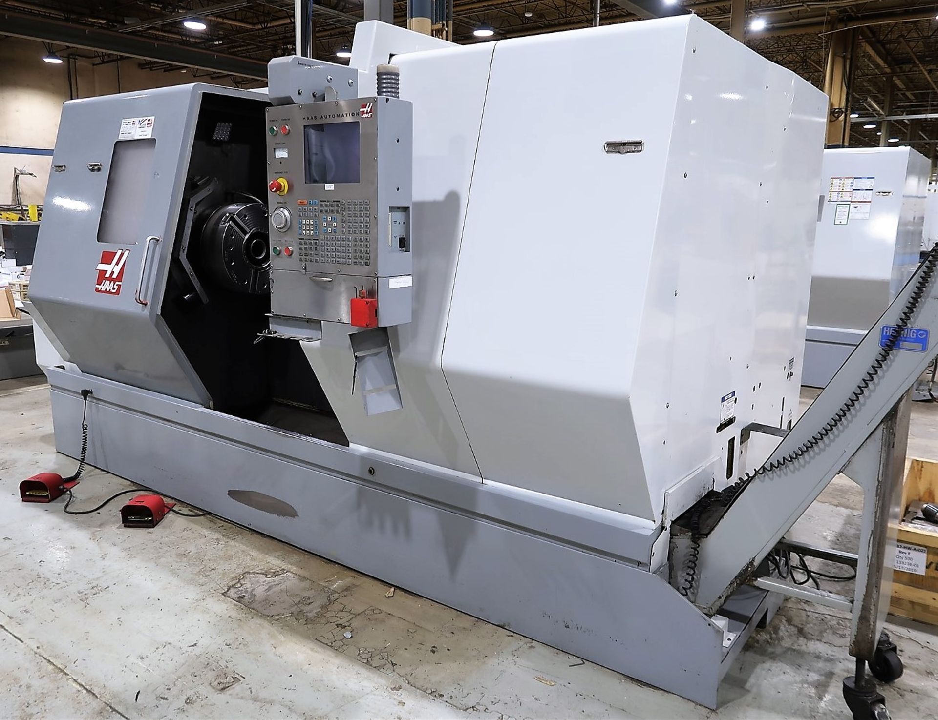 2005 HAAS SL-40TB CNC HORIZONTAL TURNING CENTER, 7.1 IN. BORE, HAAS CNC CONTROL, 10-STATION - Image 5 of 22