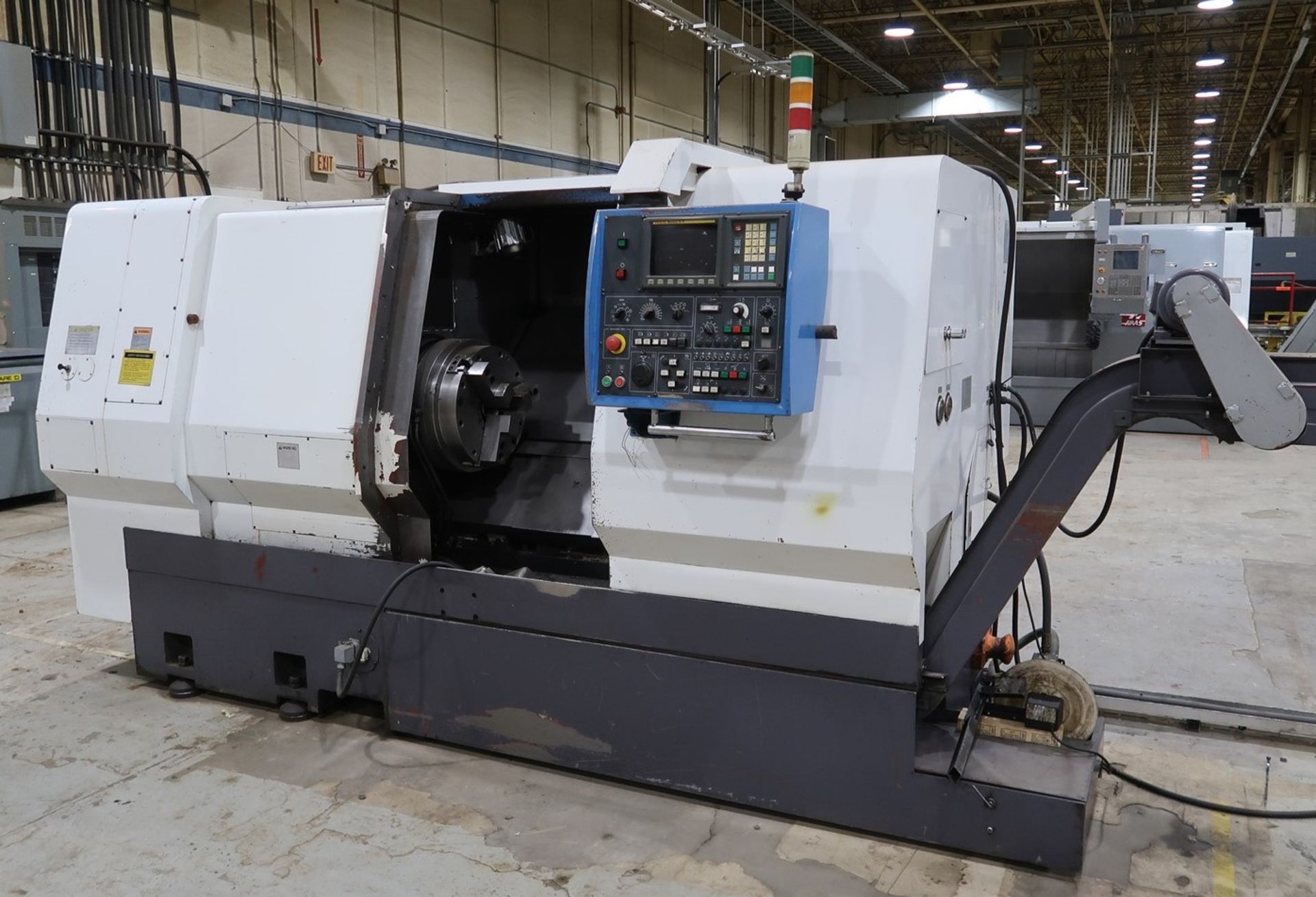 2002 JOHNFORD TC-35H CNC LATHE, 5.5 IN. BORE, FANUC O-T CNC CONTROL, 22 IN. SWING, 13 IN. MAX - Image 8 of 16