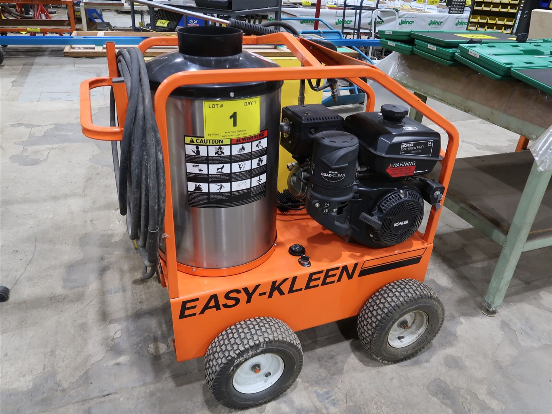 EASY KLEEN HOT PRESSURE WASHER W/14 HP KOHLER ENGINE