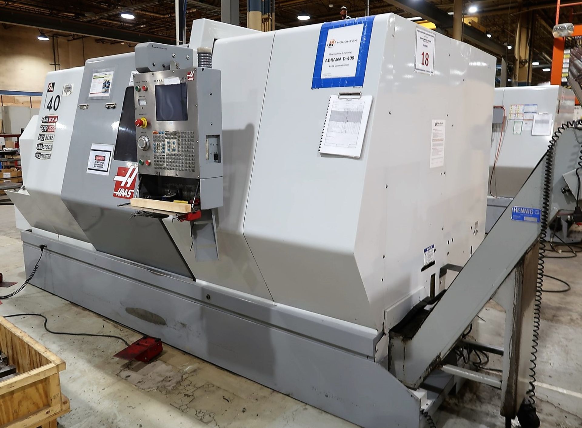 2005 HAAS SL-40TB CNC HORIZONTAL TURNING CENTER, 7.1 IN. BORE, HAAS CNC CONTROL, 10-STATION - Image 17 of 22