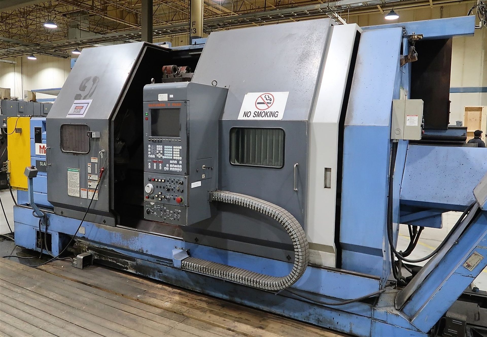 1998 MAZAK SLANT TURN 50N CNC HORIZONTAL TURNING CENTER, 7.1 IN. BORE, MAZATROL CNC CONTROL, 28 - Image 10 of 19