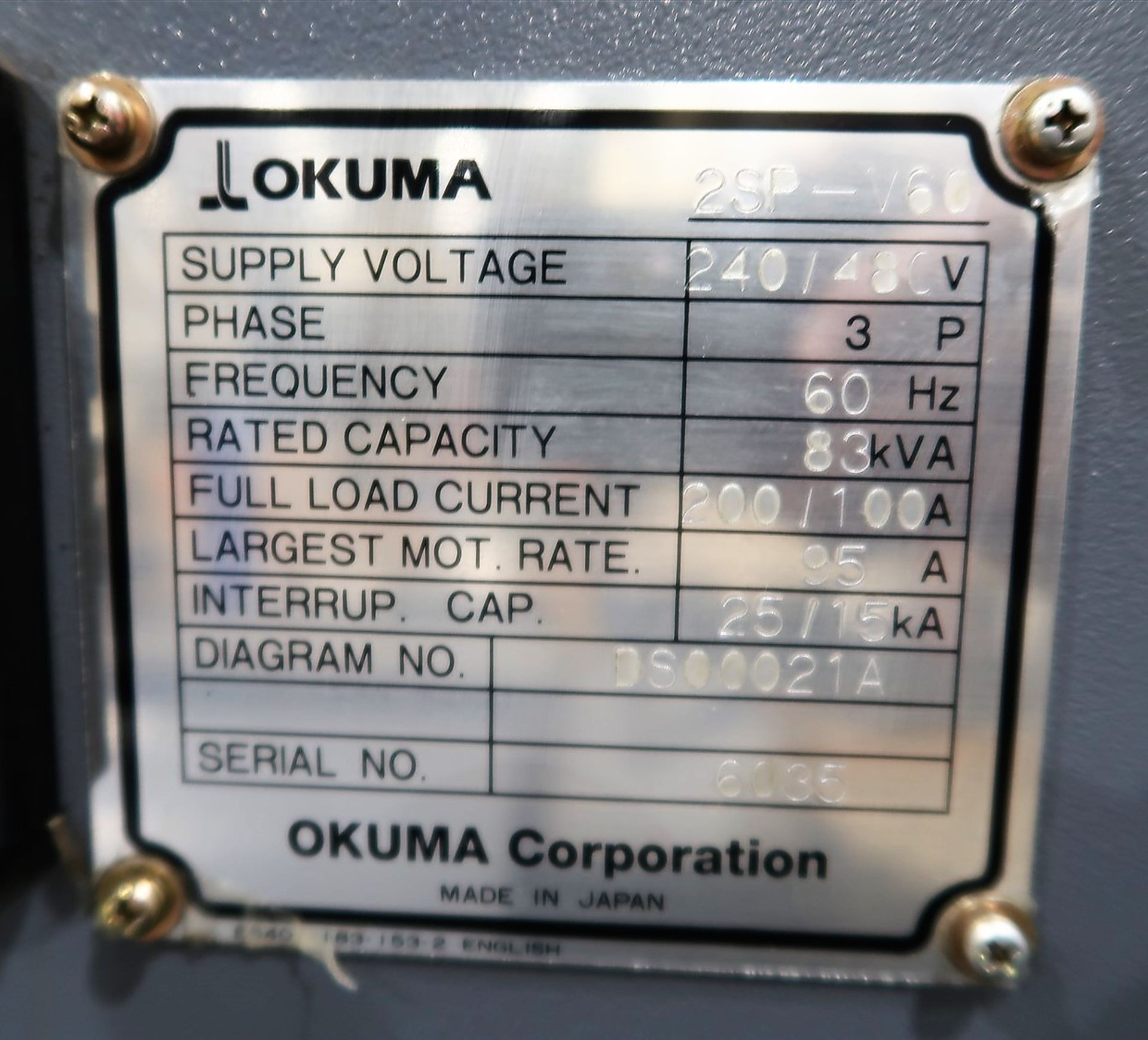 2006 OKUMA 2SP V60 TWIN SPINDLE CNC VERTICAL TURNING CENTERS, FANUC 18i T CNC CONTROL, 12-STATION - Image 9 of 10