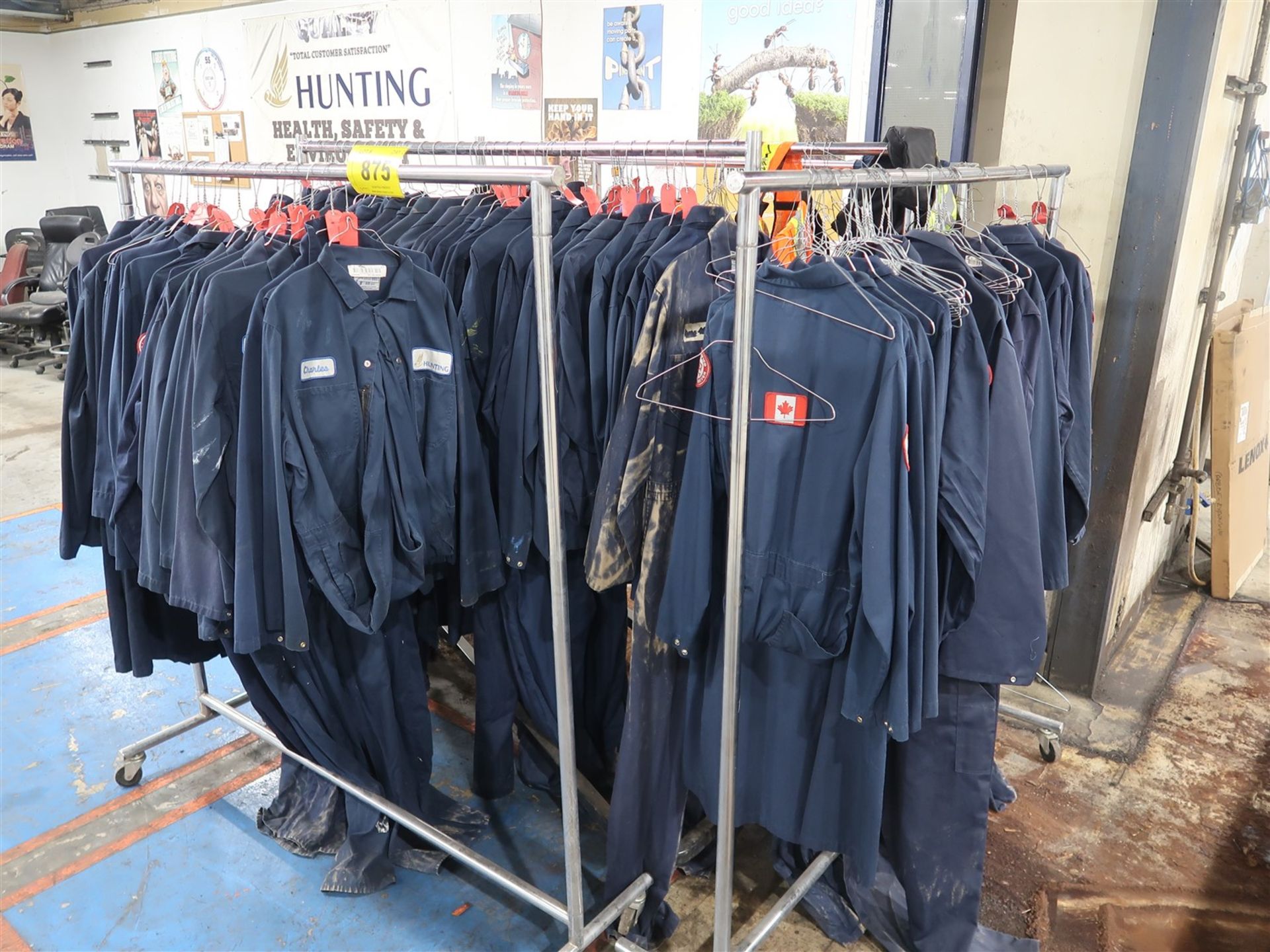 LARGE LOT OF WORK COVERALLS, REFLECTOR JACKETS