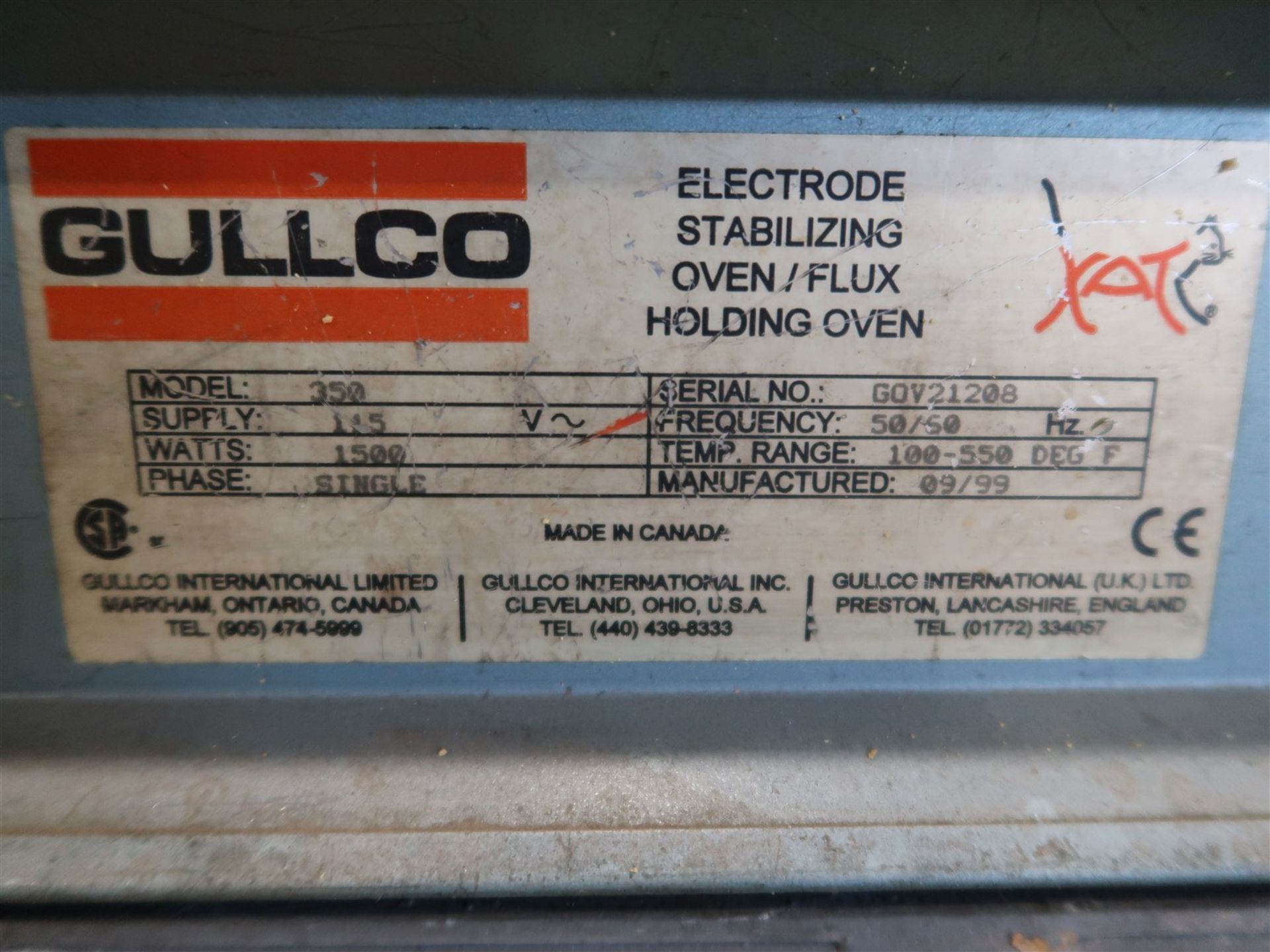 GULLCO ELECTRODE OVEN MOD. 350 - Image 2 of 2