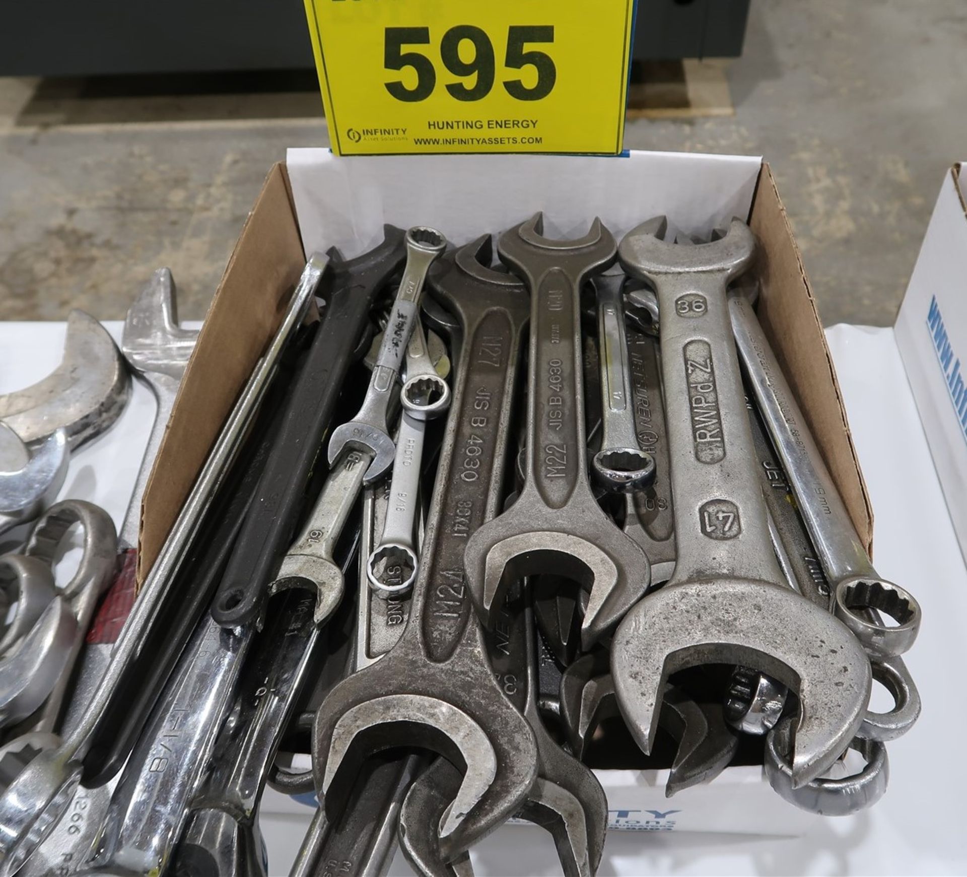 BOX OF ASST'D WRENCHES
