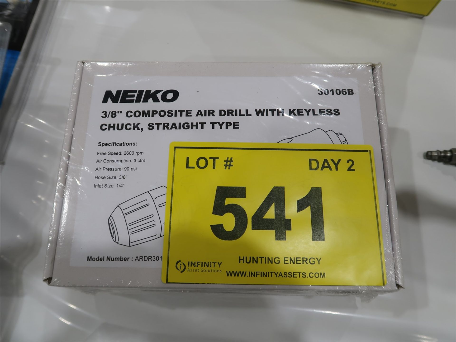 (NEW) NEIKO 3/8 IN. COMPOSITE AIR DRILL