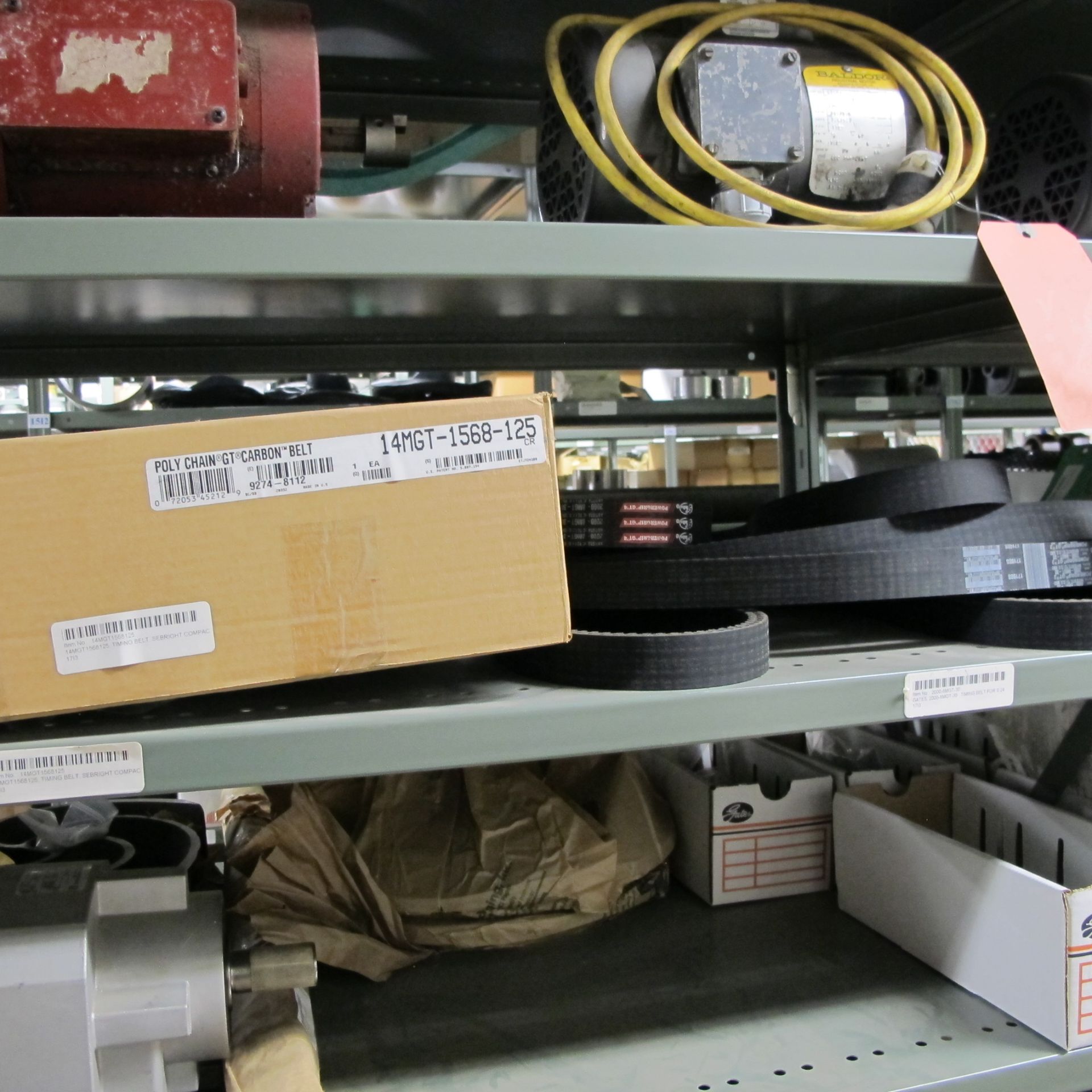 LOT OF (6) SECTIONS OF RACKING UP TO 9-LEVELS INCLUDING CONTENTS ON BOTH SIDES OF RACK, MOTORS, - Bild 13 aus 63