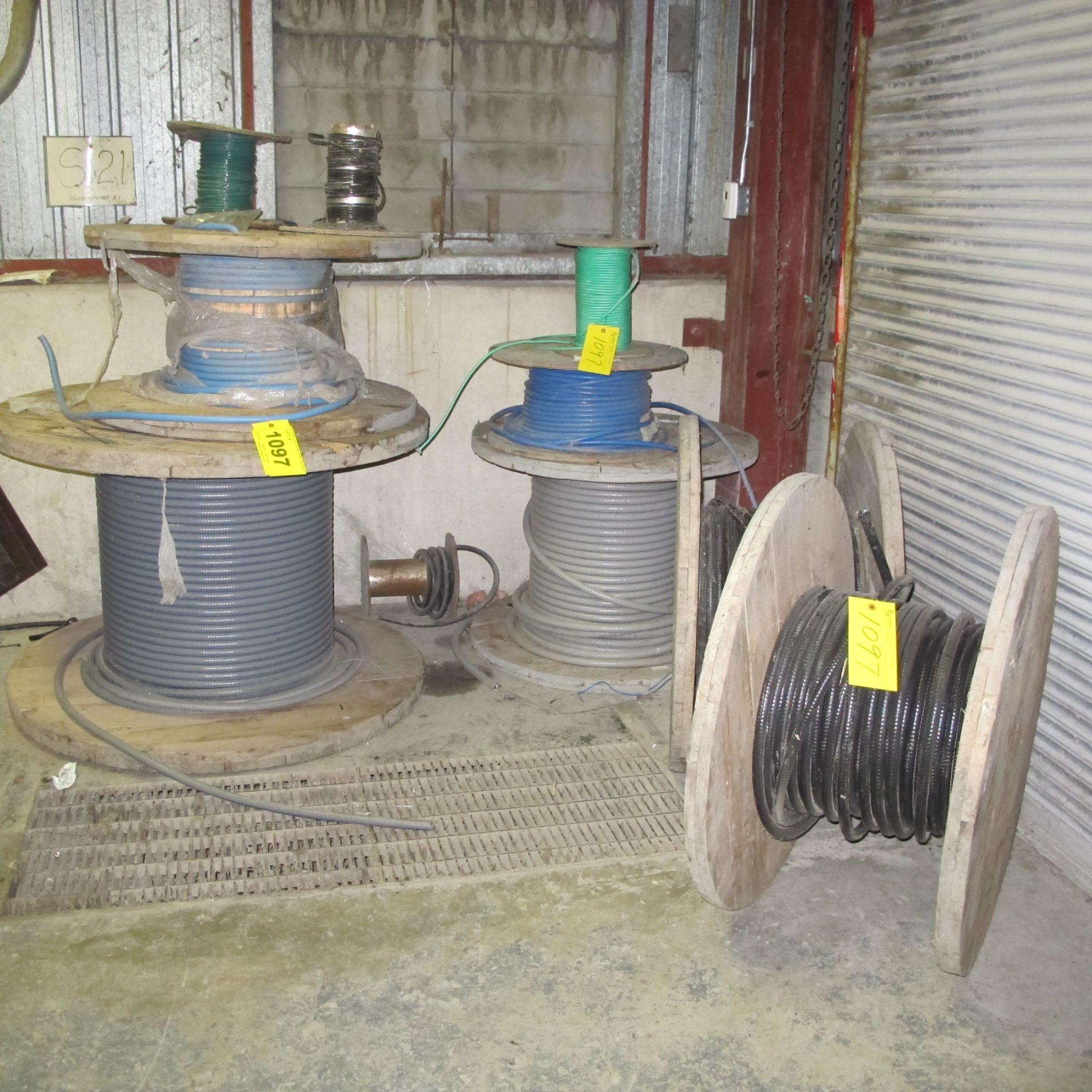 LOT (9) SPOOLS OF WIRE (WEST BUILDING, BASEMENT/GROUND FLOOR, PAPER MACHINER AREA, ELECTRICAL ROOM)