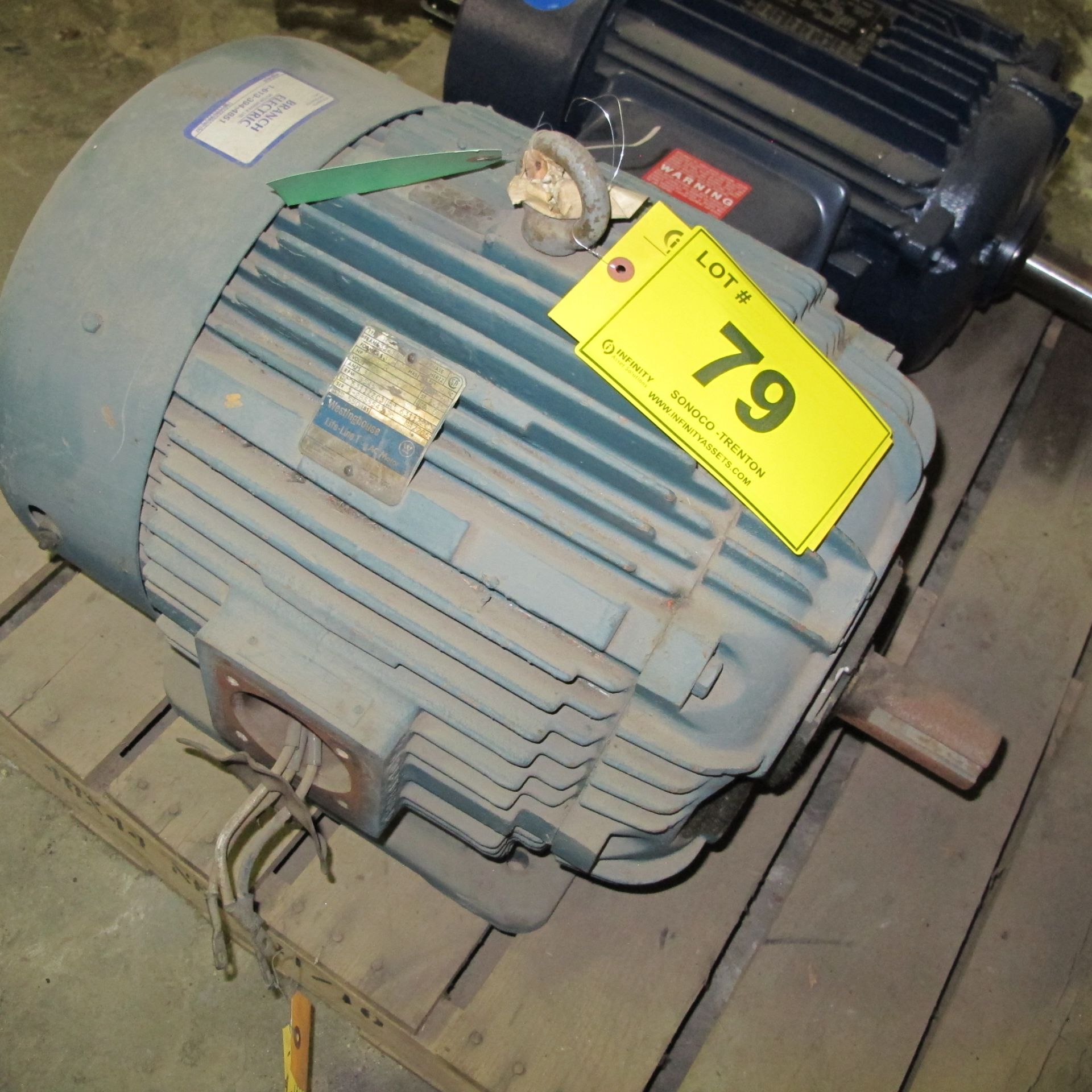 WESTINGHOUSE 40HP MOTOR, 575V, 3,545 RPM, 324TS FRAME, 3 PHASE (EAST BUILDING, NORTH MOTOR CRIB #2)