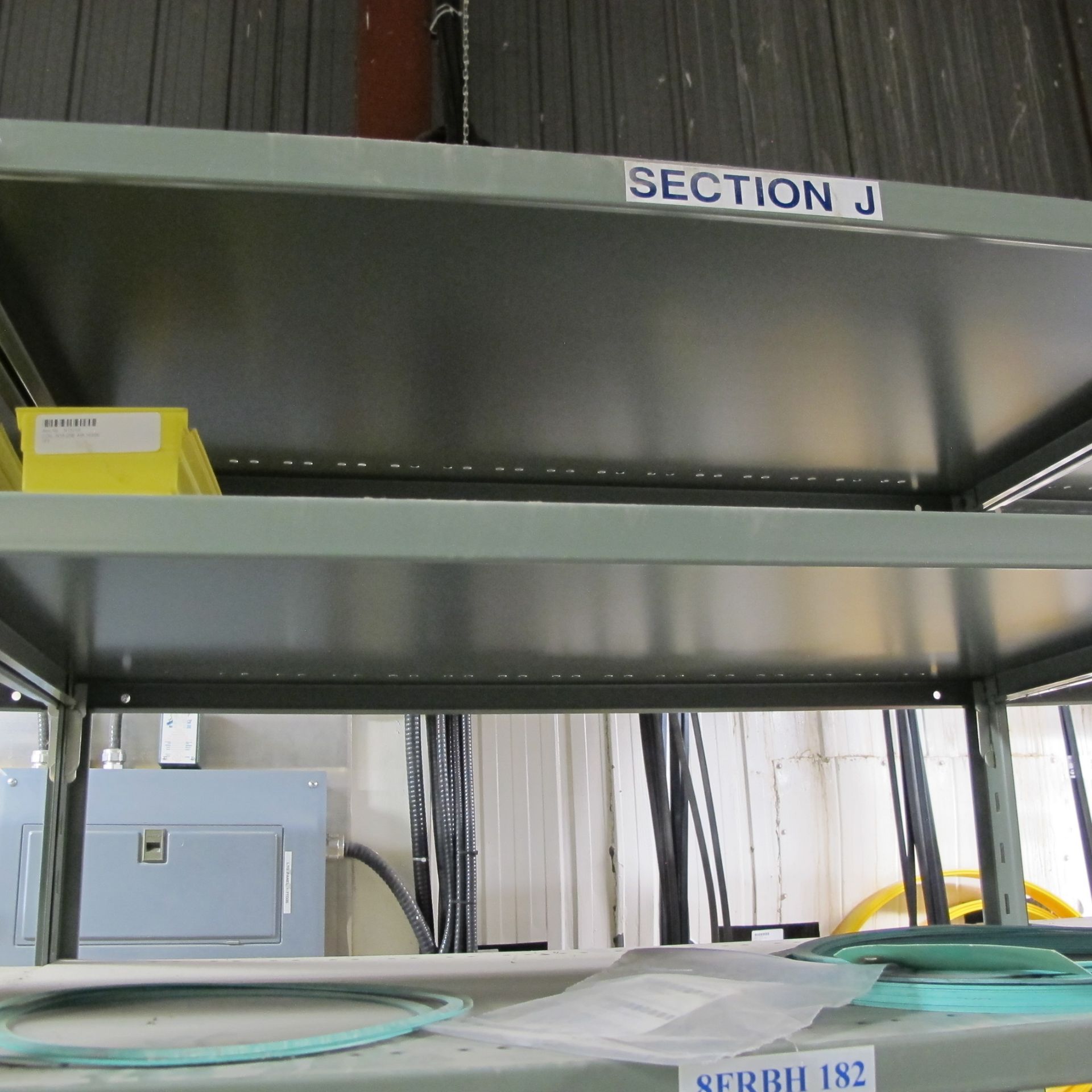 LOT OF (6) SECTIONS OF RACKING UP TO 9-LEVELS INCLUDING CONTENTS ON BOTH SIDES OF RACK, PUMP - Bild 15 aus 49