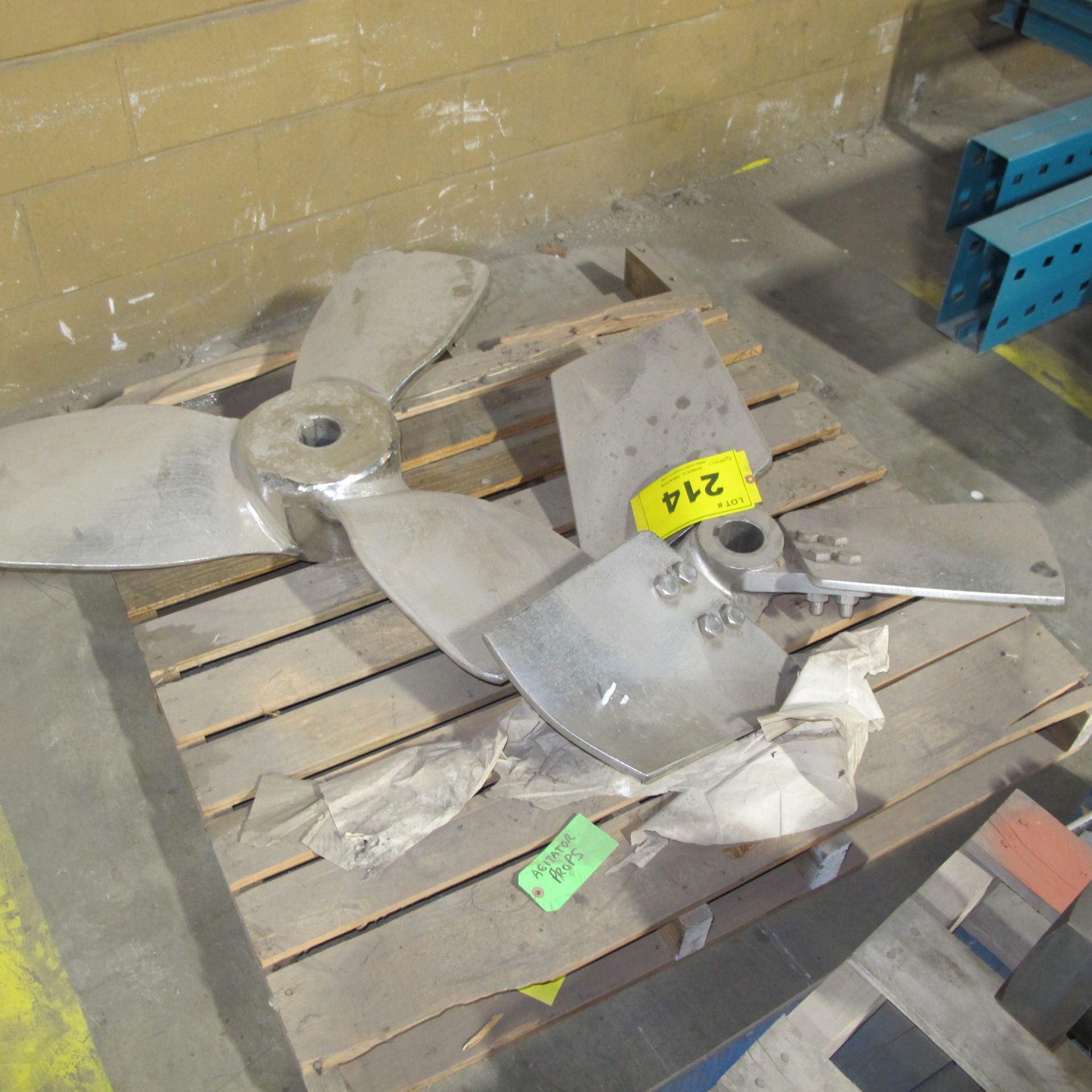 LOT OF (2) AGITATOR PROPS (EAST BUILDING, SOUTH WAREHOUSE)