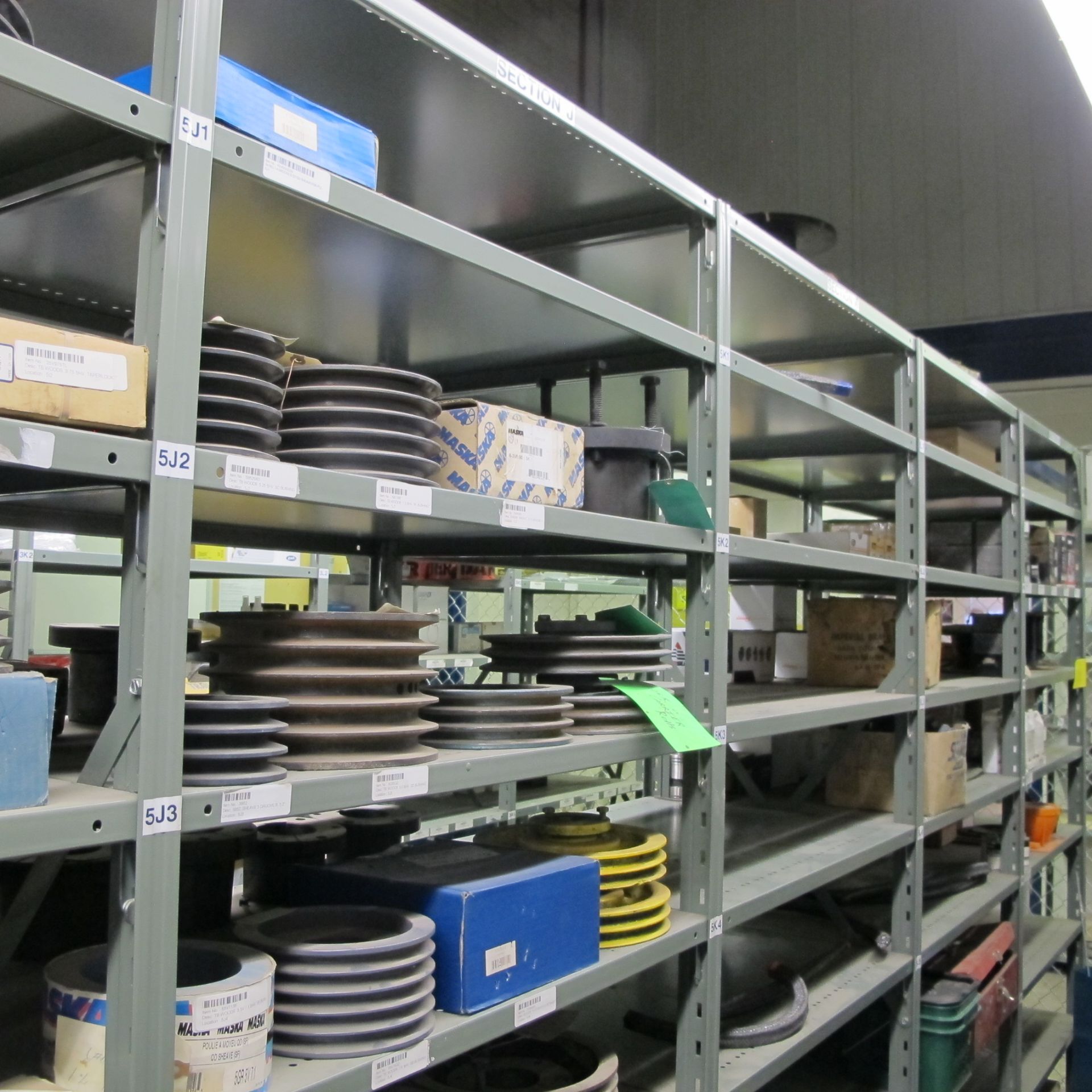 LOT OF (6) SECTIONS OF RACKING UP TO 9-LEVELS INCLUDING CONTENTS ON BOTH SIDES OF RACK, DODGE - Bild 11 aus 13
