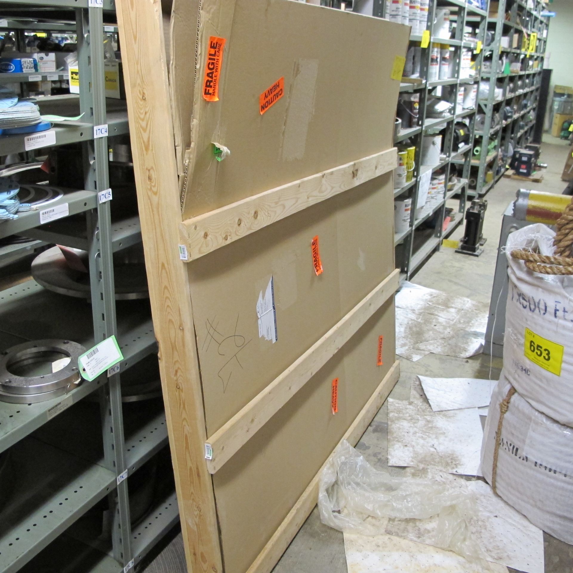 LOT OF (6) SECTIONS OF RACKING UP TO 9-LEVELS INCLUDING CONTENTS ON BOTH SIDES OF RACK, PUMP - Bild 31 aus 49