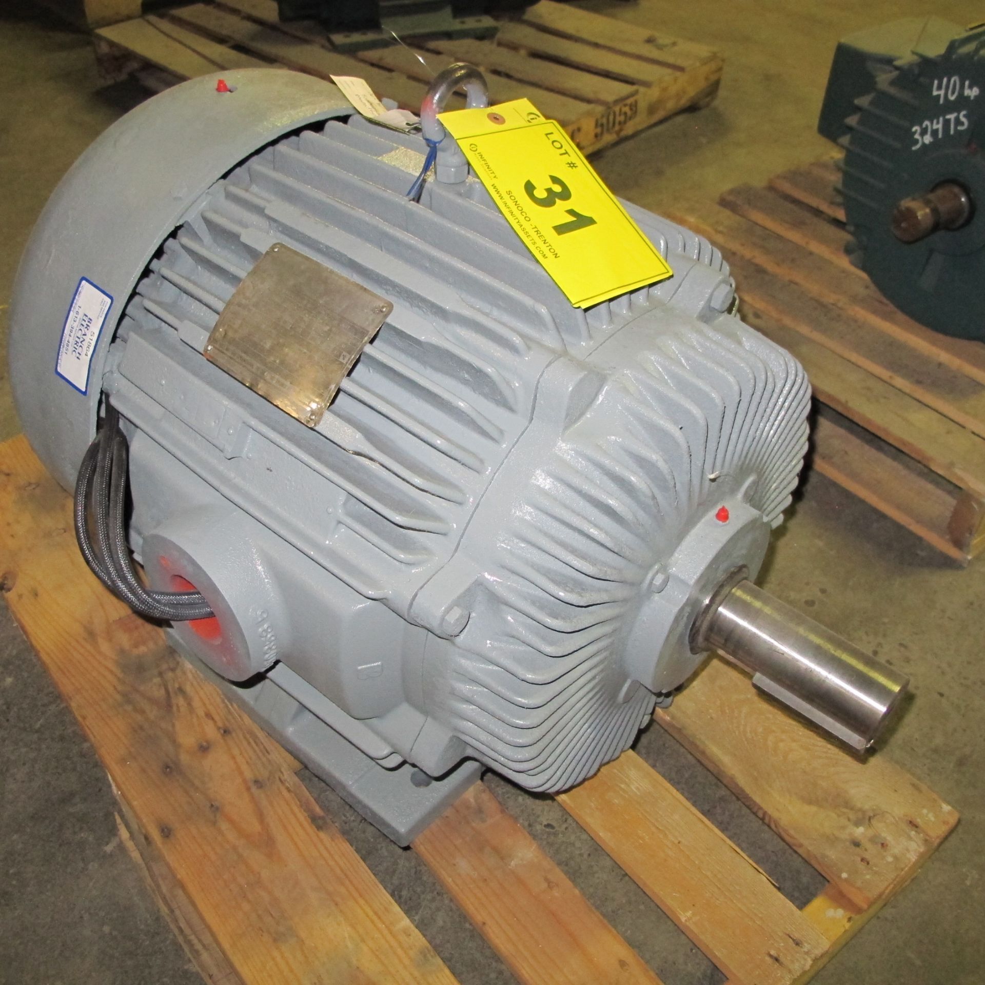 MARATHON 50HP MOTOR, 575V, 1,775 RPM, 364T FRAME, 3 PHASE (EAST BUILDING, NORTH MOTOR CRIB #1)