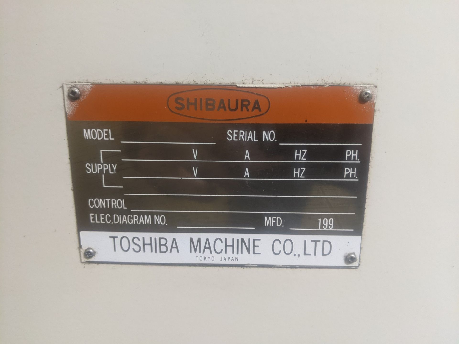 TOSHIBA VMC-550 CNC VERTICAL MACHINING CENTER, CNC CONTROL, (24) ATC, CHIP CONVEYOR, 220V, S/N - Bild 15 aus 16