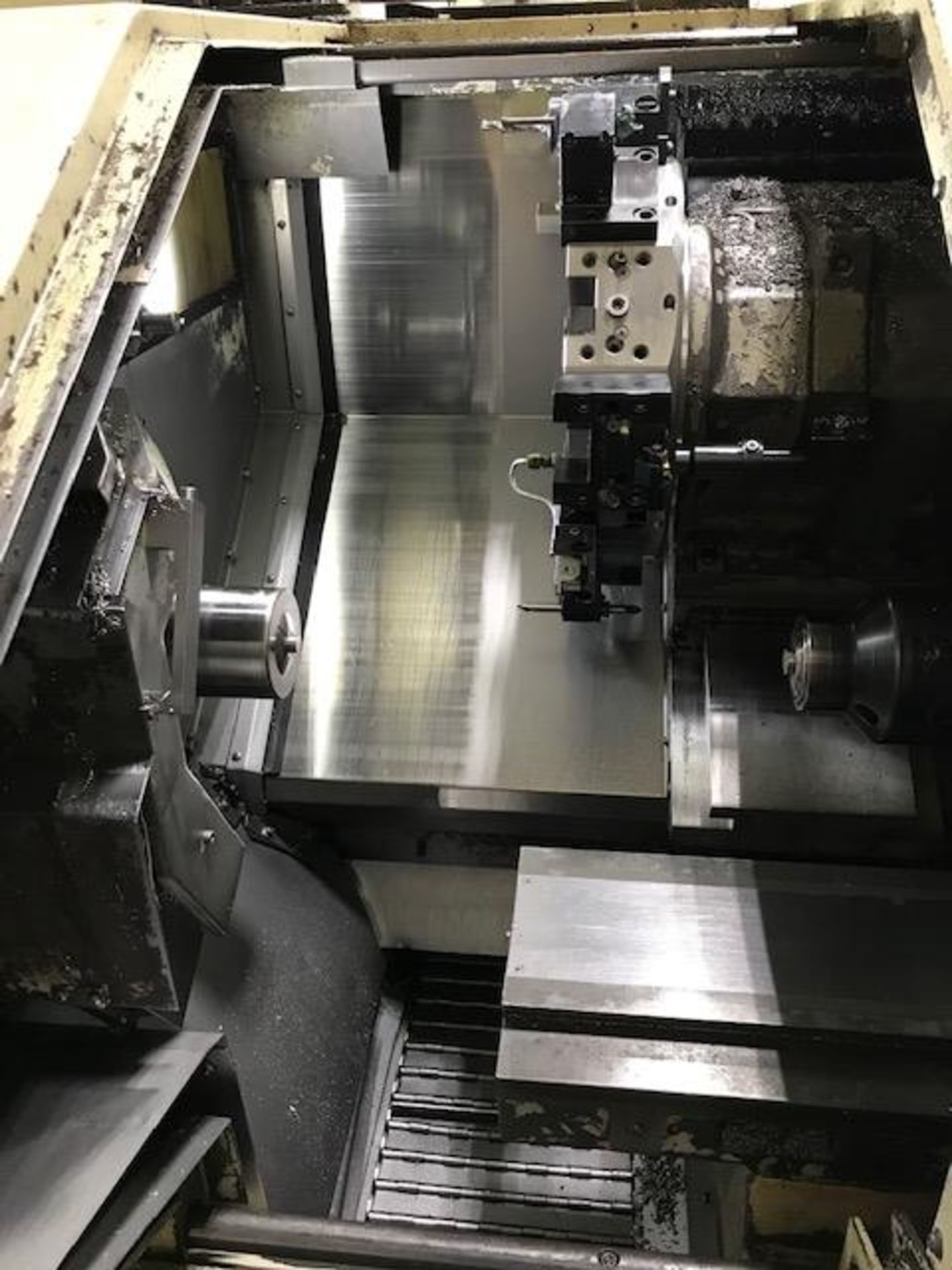 OKUMA CADET W CNC LATHE, S/N 118-D738, OSP 5020L CNC CONTROL, COLLET CHUCK, LNS 12' REAR LOAD - Bild 2 aus 5