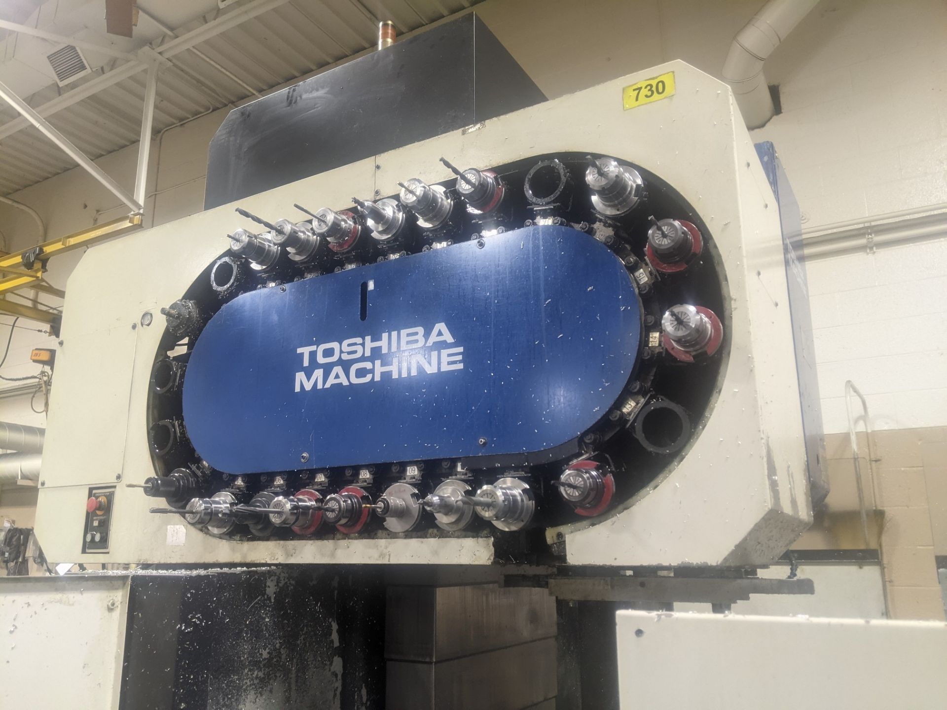 TOSHIBA VMC-550 CNC VERTICAL MACHINING CENTER, CNC CONTROL, (24) ATC, CHIP CONVEYOR, 220V, S/N - Bild 9 aus 16