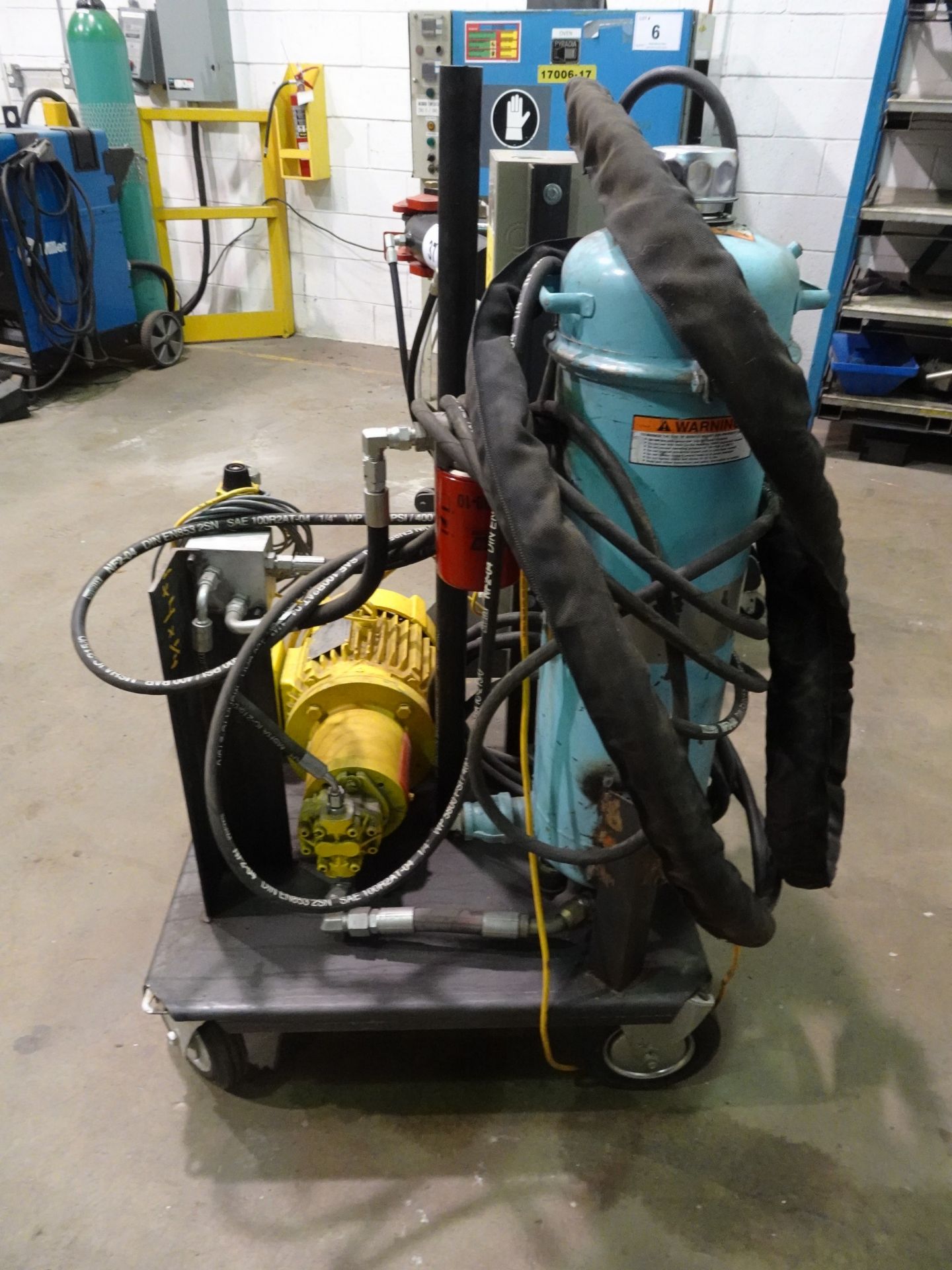 CST 10 TON CAPACITY, HYDRAULIC BENDER MOUNTED ON CASTORS C/W 3 H.P. HYDRAULIC POWER PACK MOUNTED - Image 13 of 14