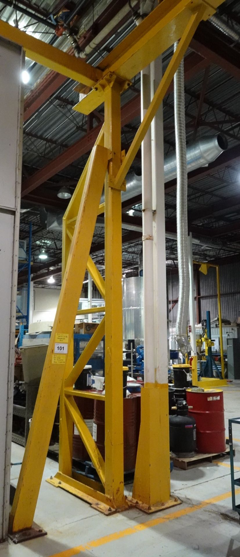 NELSON 7.5 TON CAPACITY FREE STANDING OVERHEAD CRANE SYSTEM, 25' SPAN, 20' UNDER THE HOOK 40' - Image 3 of 9