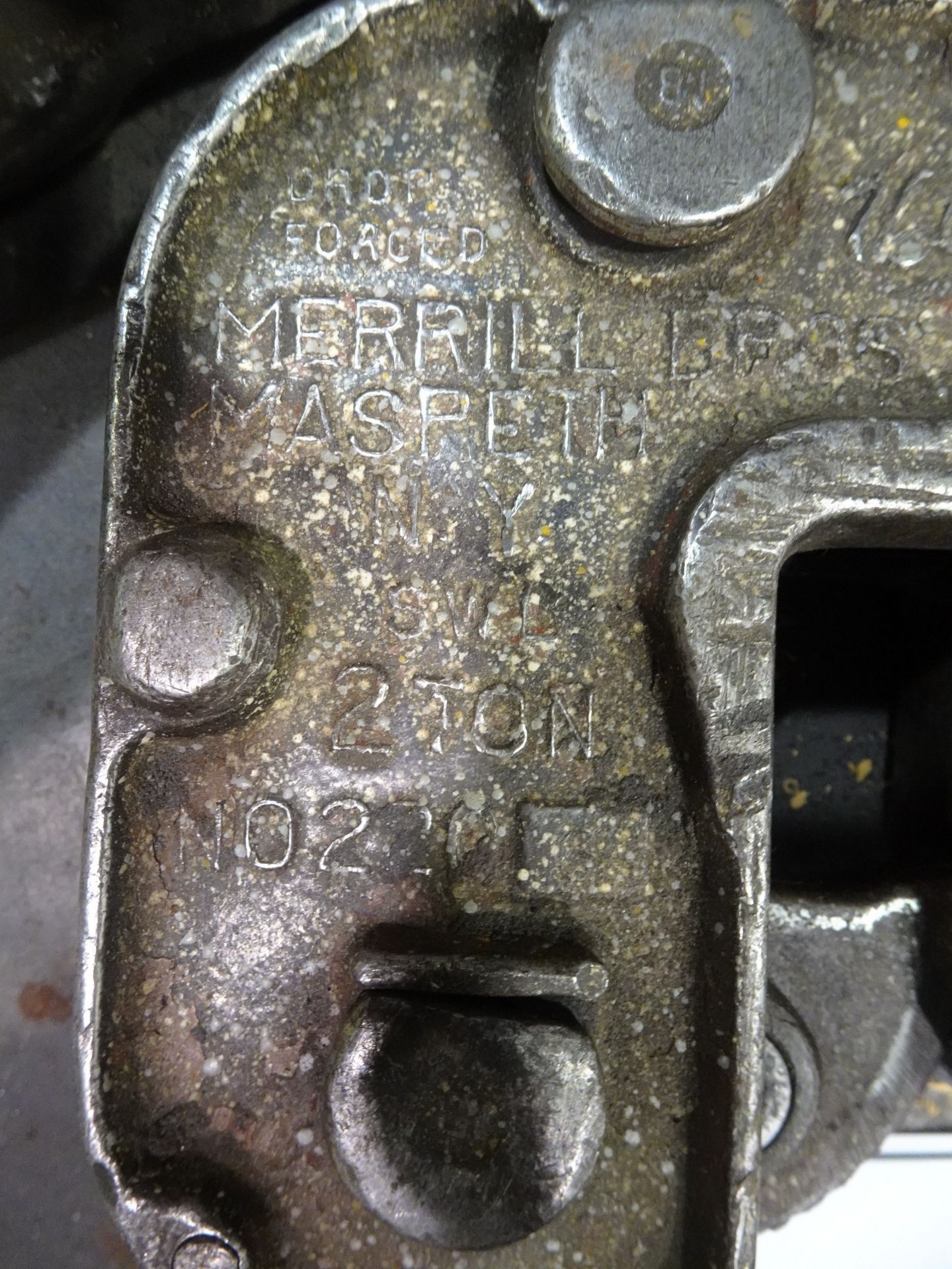 MERRILL 2 TON CAPACITY PLATE LIFTING CLAMP (RIGGING FEE $10) - Image 2 of 2