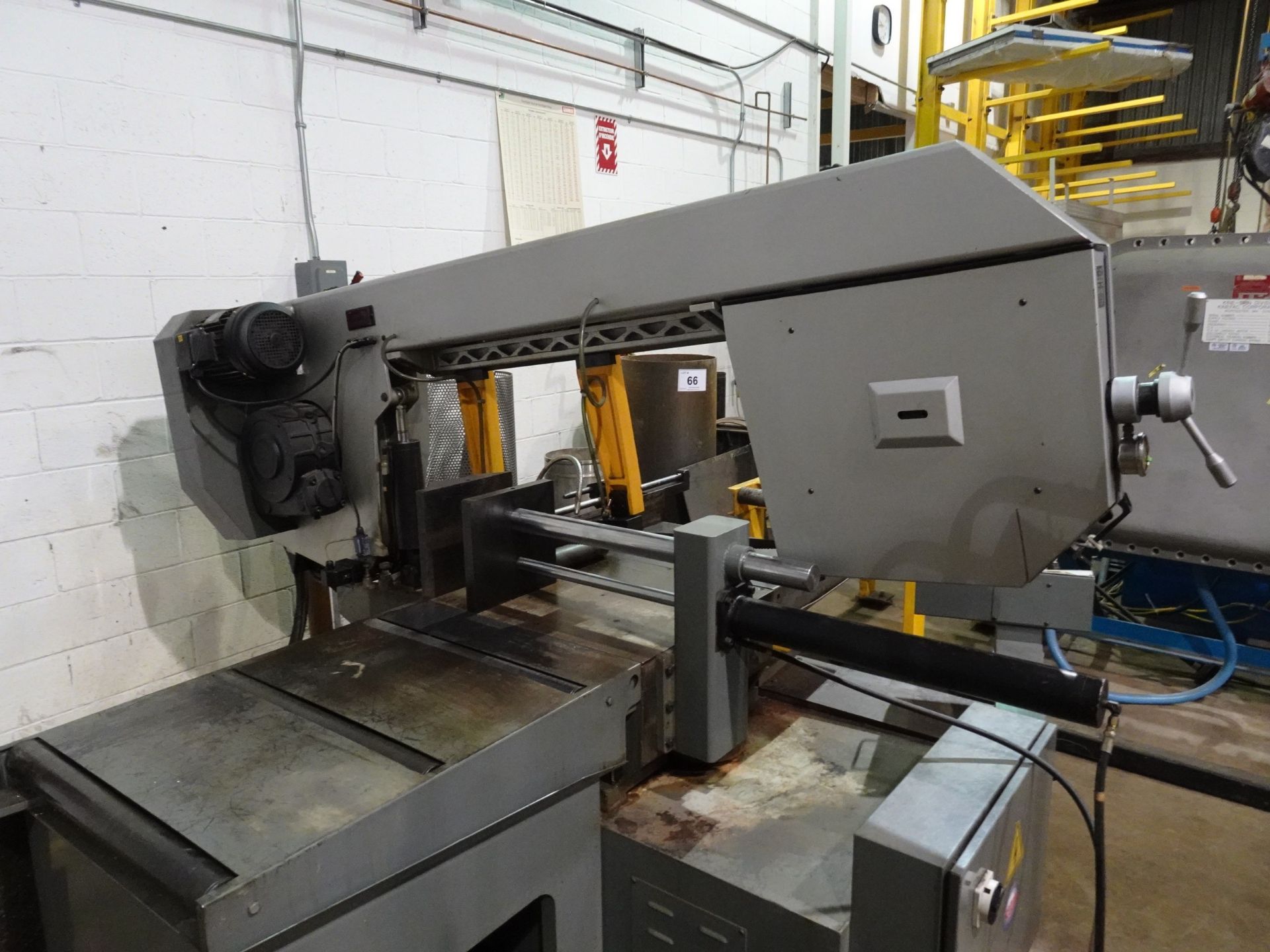 WAY TRAIN MODEL W1824SSA HORIZONTAL SEMI-AUTOMATIC BANDSAW, 5 H.P., AUTO CLAMP, C/W 24" X 165" - Image 9 of 18