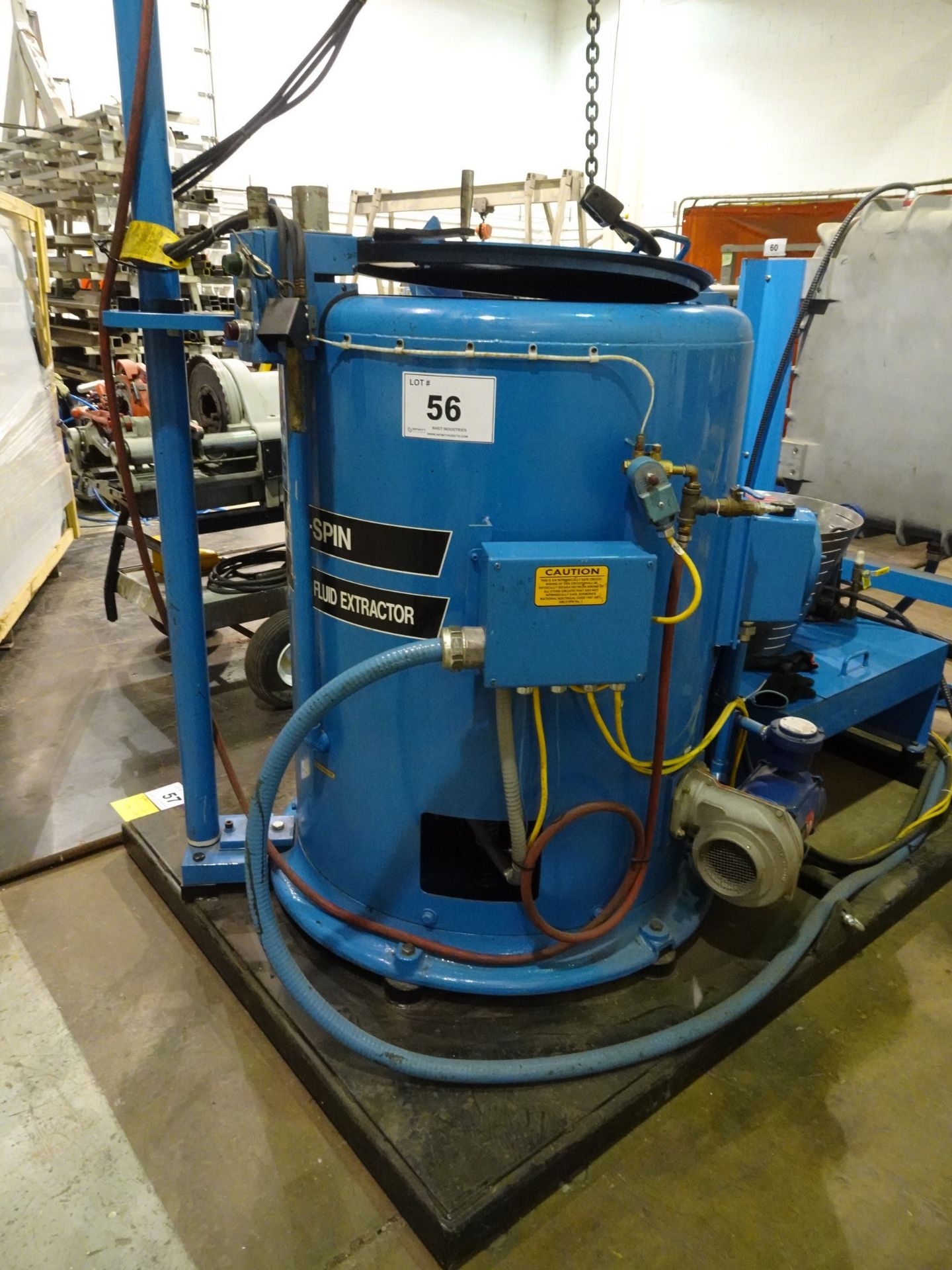 KINE-SPIN MODEL 401-EXP FLUID EXTRACTOR SYSTEM SKID MOUNTED, 3/60/575 VOLTS, S/N 4010328-EXP ( - Image 2 of 15