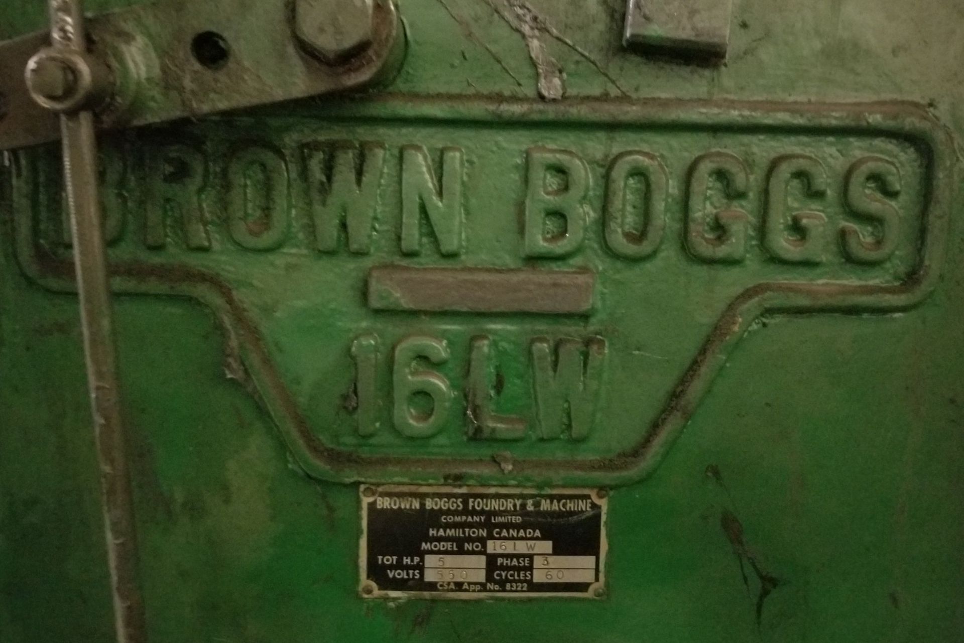 BROWN & BOGGS 16LW, 40 TON PRESS - Image 7 of 7