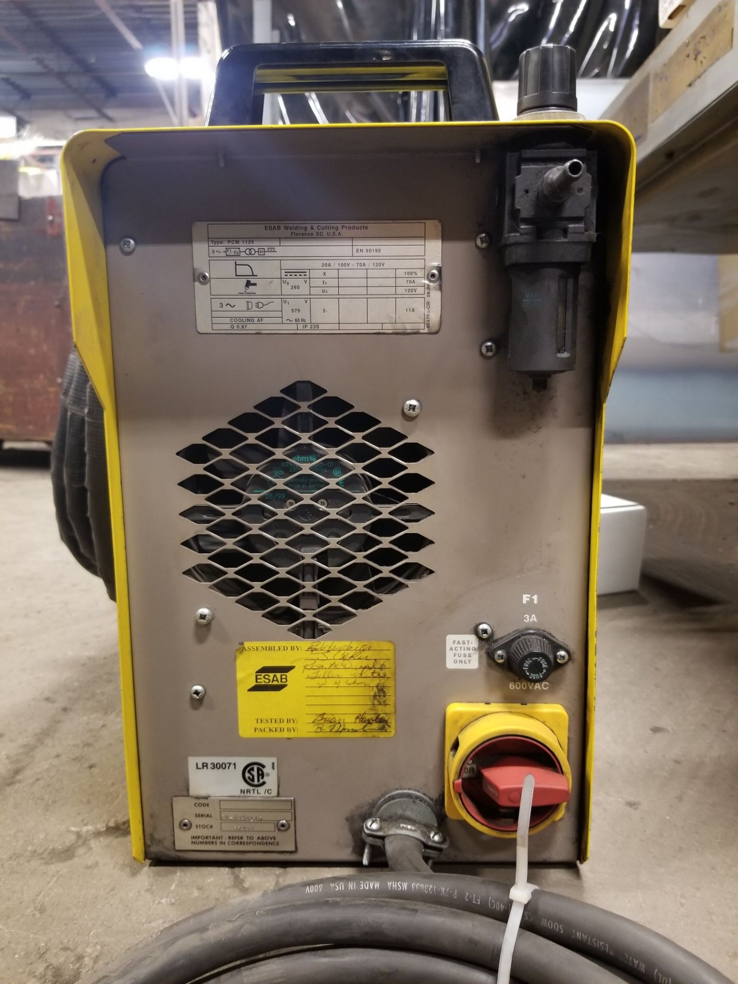 ESAB PCM-1125 PLASMA CUTTER - SN: PA-1940115 - Image 4 of 6