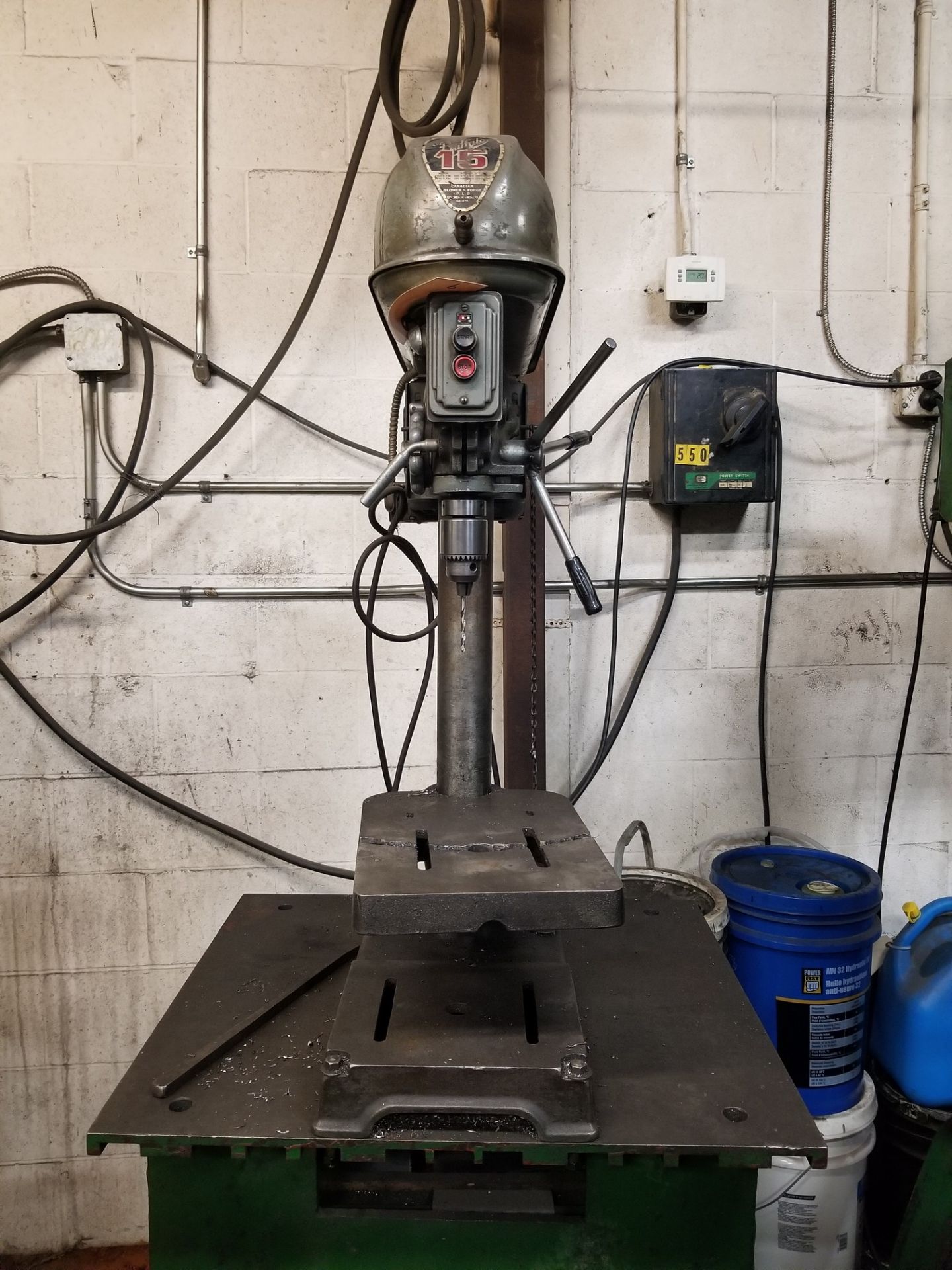 BUFFALO 15 DRILL PRESS W/ SPEED TAP - Image 3 of 4