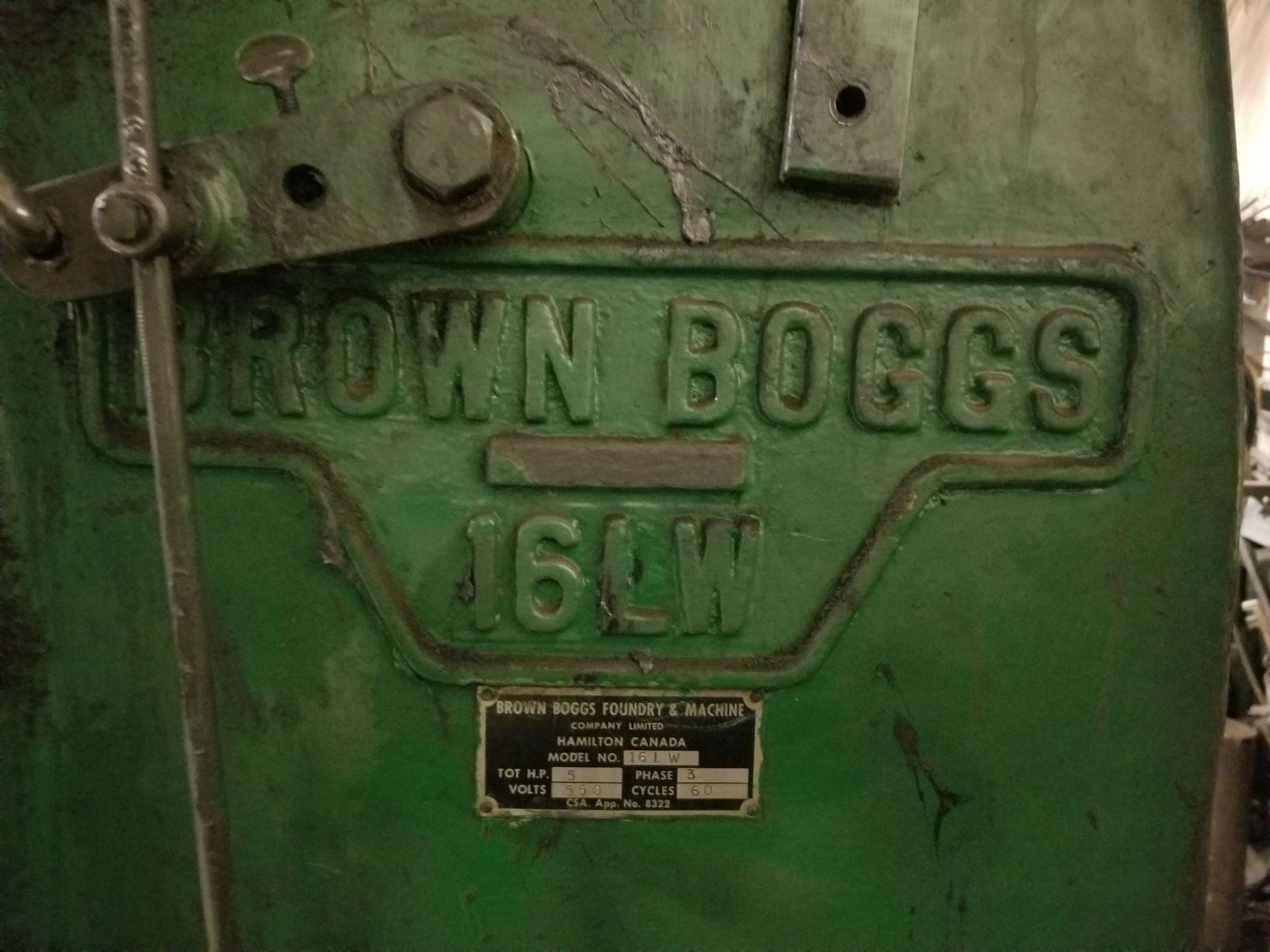 BROWN & BOGGS 16LW, 40 TON PRESS - Image 6 of 7