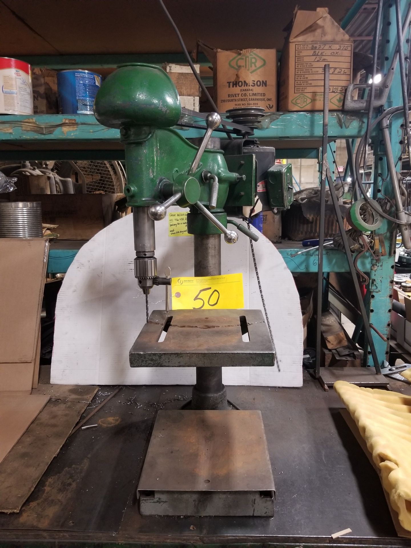 CANADIAN B-126 DRILL PRESS W/ SPEED TAP