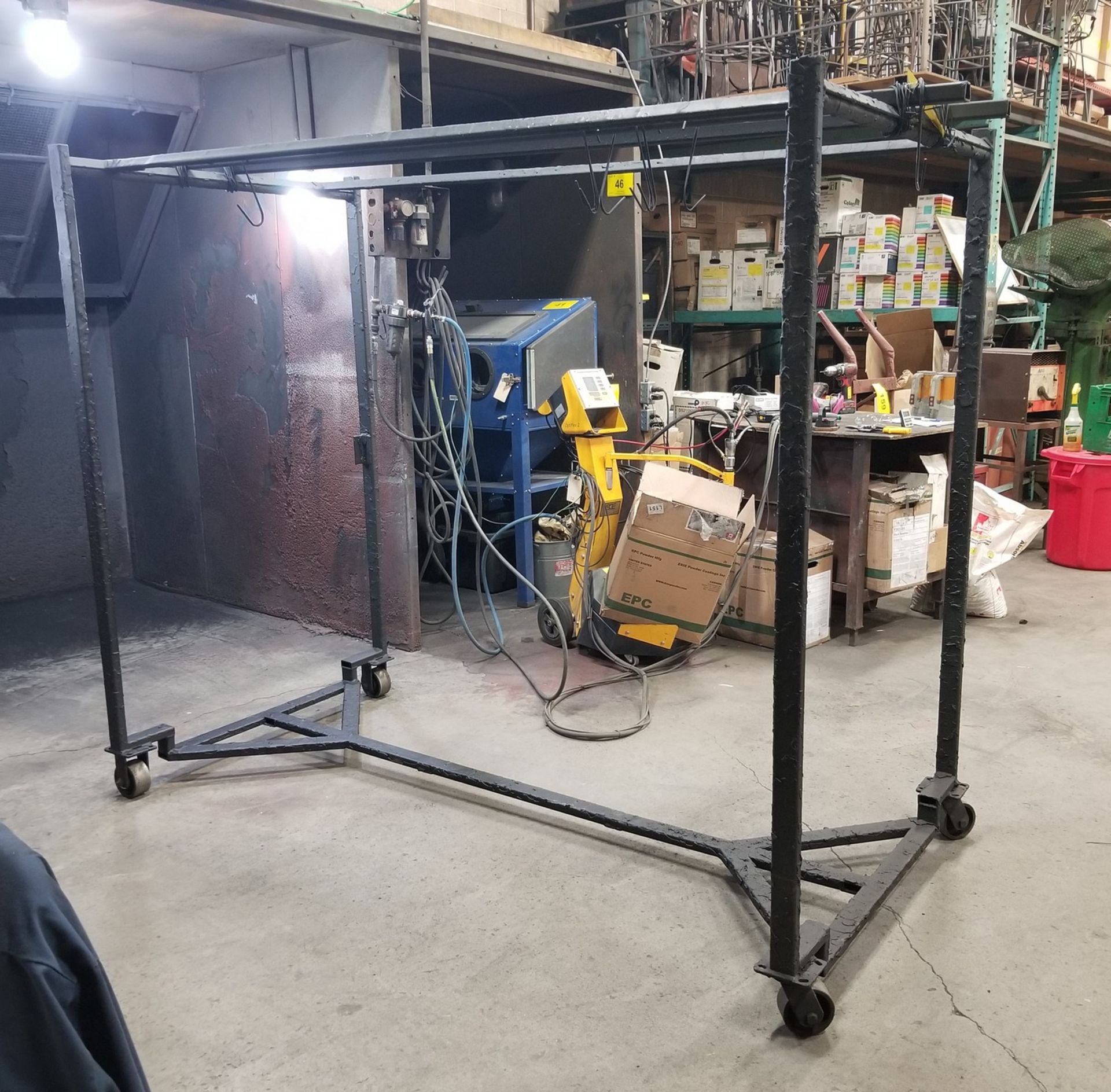 LOT OF (2) PORTABLE PAINT BOOTH RACKS - Image 2 of 2