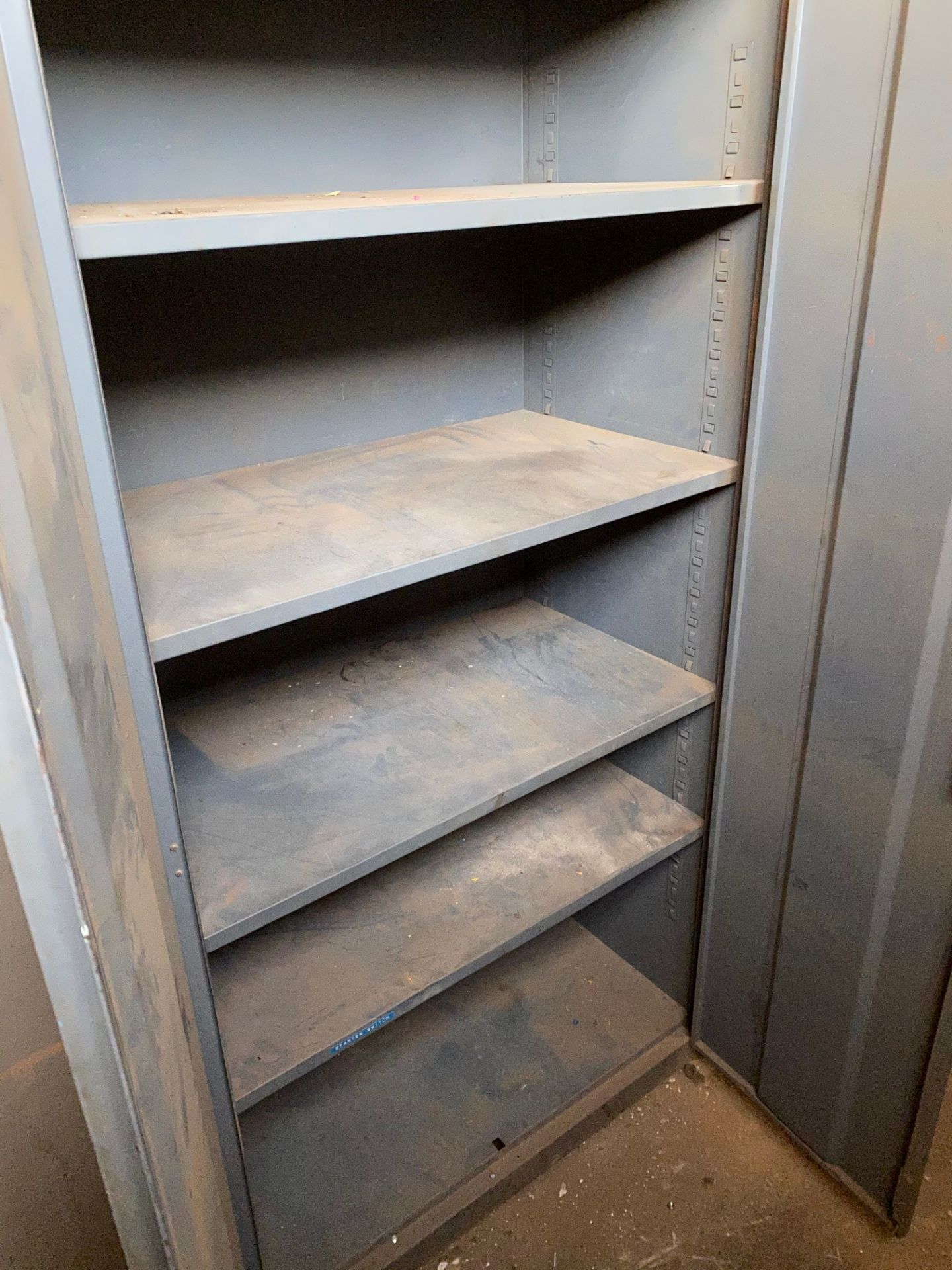 LOT (5) STORAGE CABINETS W/ SHELVING UNIT - Image 2 of 3